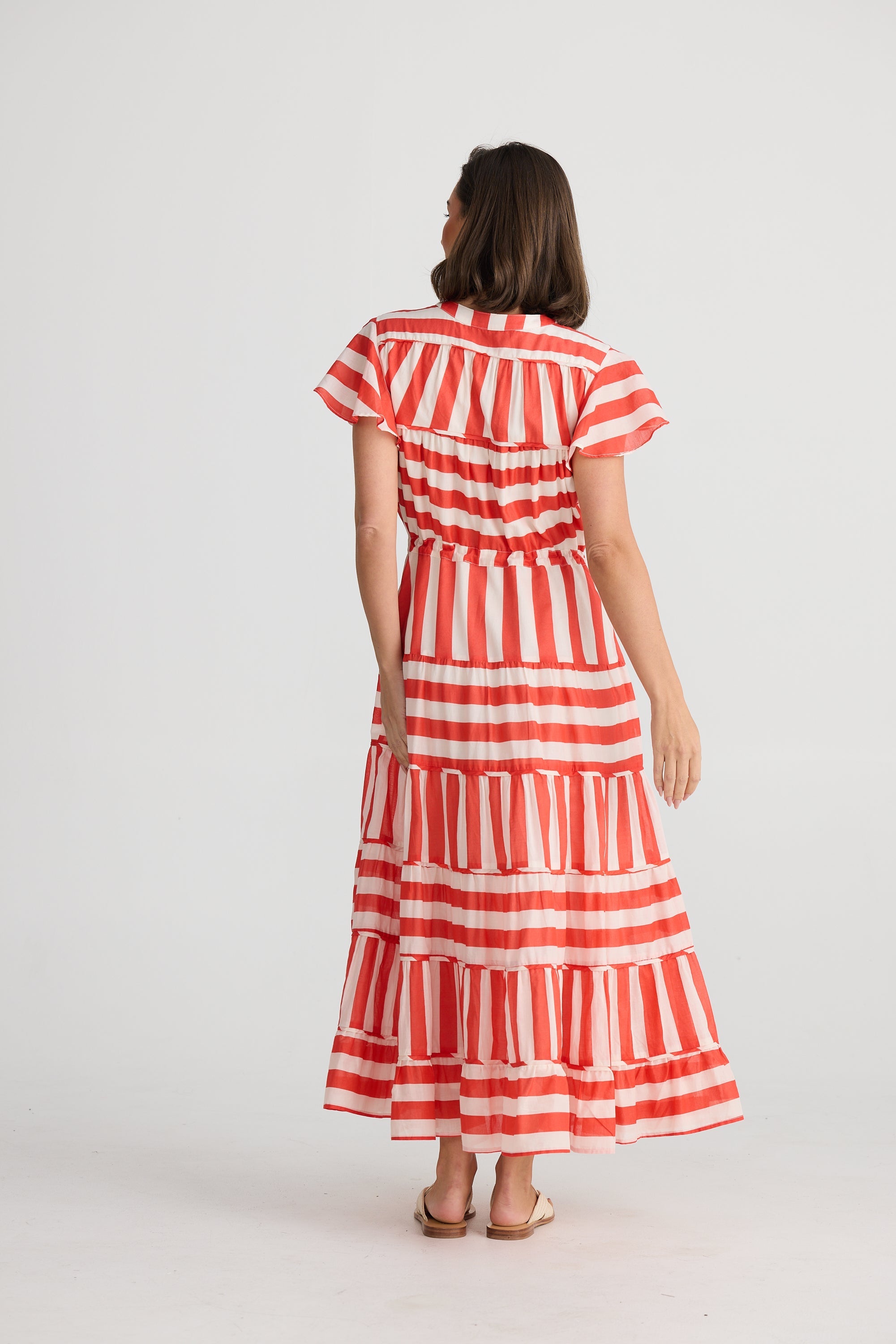 Delilah Dress - Noel Stripe-Dresses-Holiday-The Bay Room