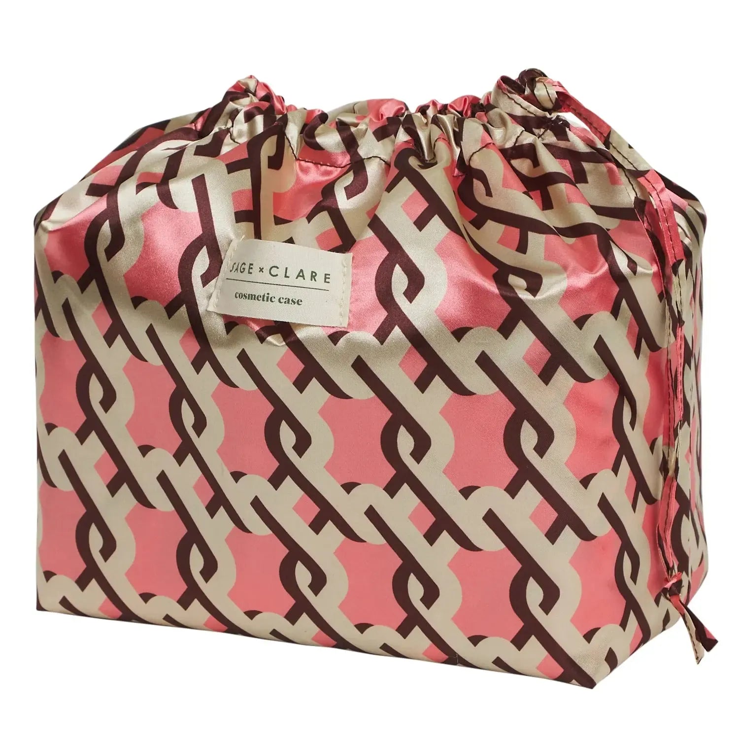 Delphine Large Vanity Case - Garnet-Beauty & Well-Being-Sage & Clare-The Bay Room