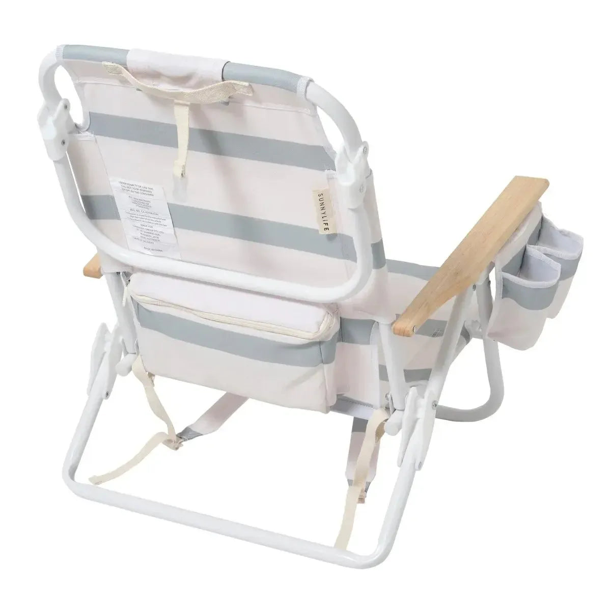 Deluxe Beach Chair Sea Sage Stripe-Travel & Outdoors-Sunny Life-The Bay Room
