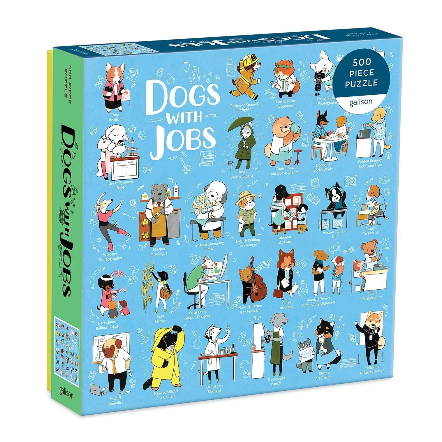 Dogs With Jobs Puzzle 500pc-Fun & Games-Galison-The Bay Room