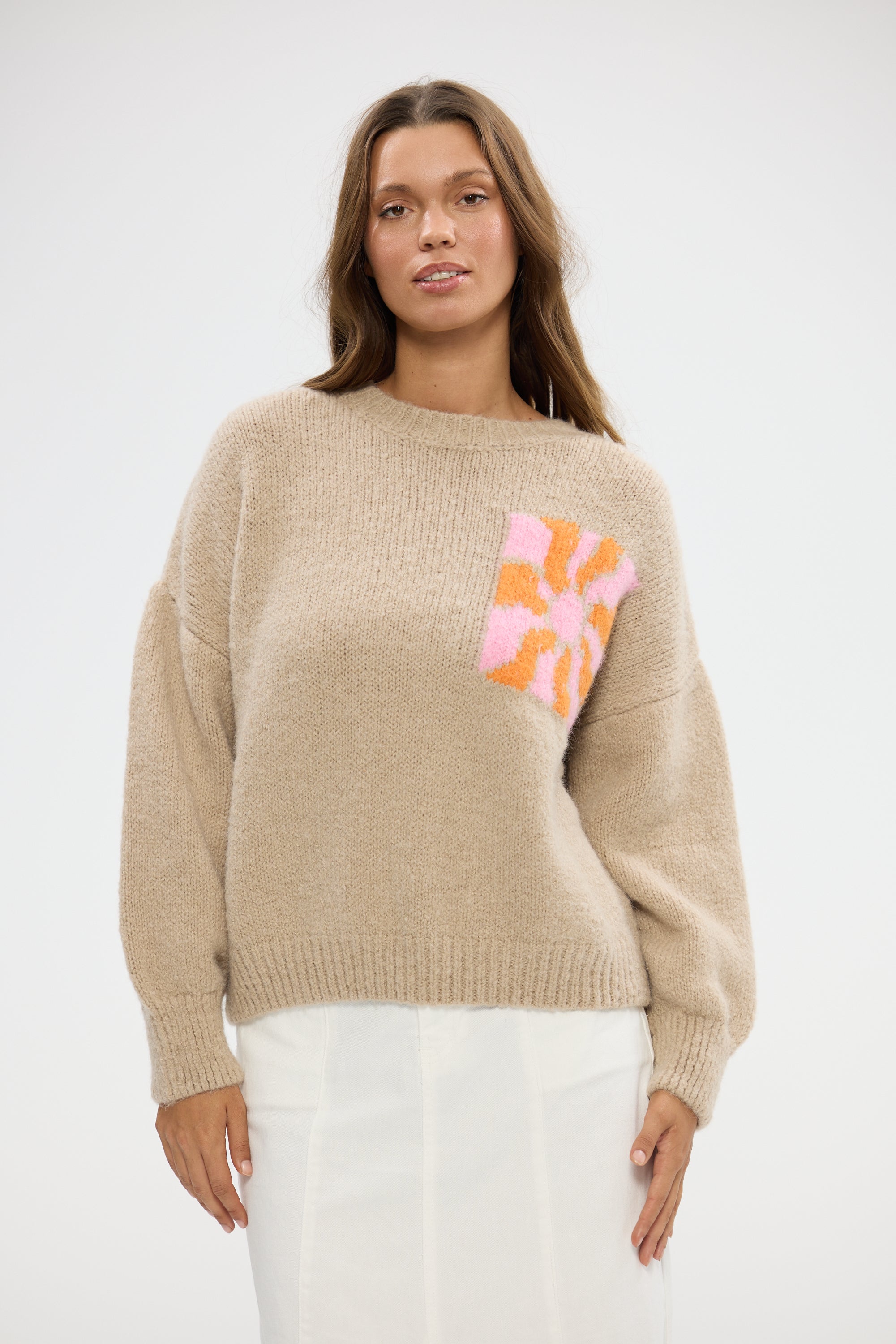 Dolce Vita Knit - Oatmeal-Knitwear & Jumpers-Holiday-The Bay Room