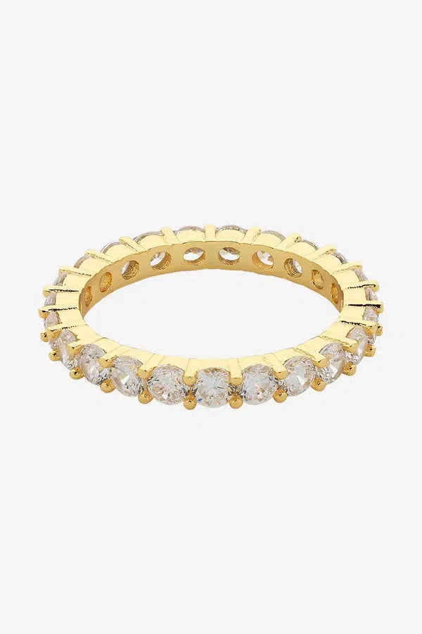 Dolce Vita Soft Gold Cz Ring-Jewellery-Liberte-The Bay Room