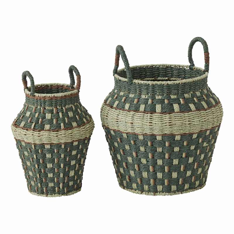 Dolce Woven Basket-Pots, Planters & Vases-Coast To Coast Home-The Bay Room