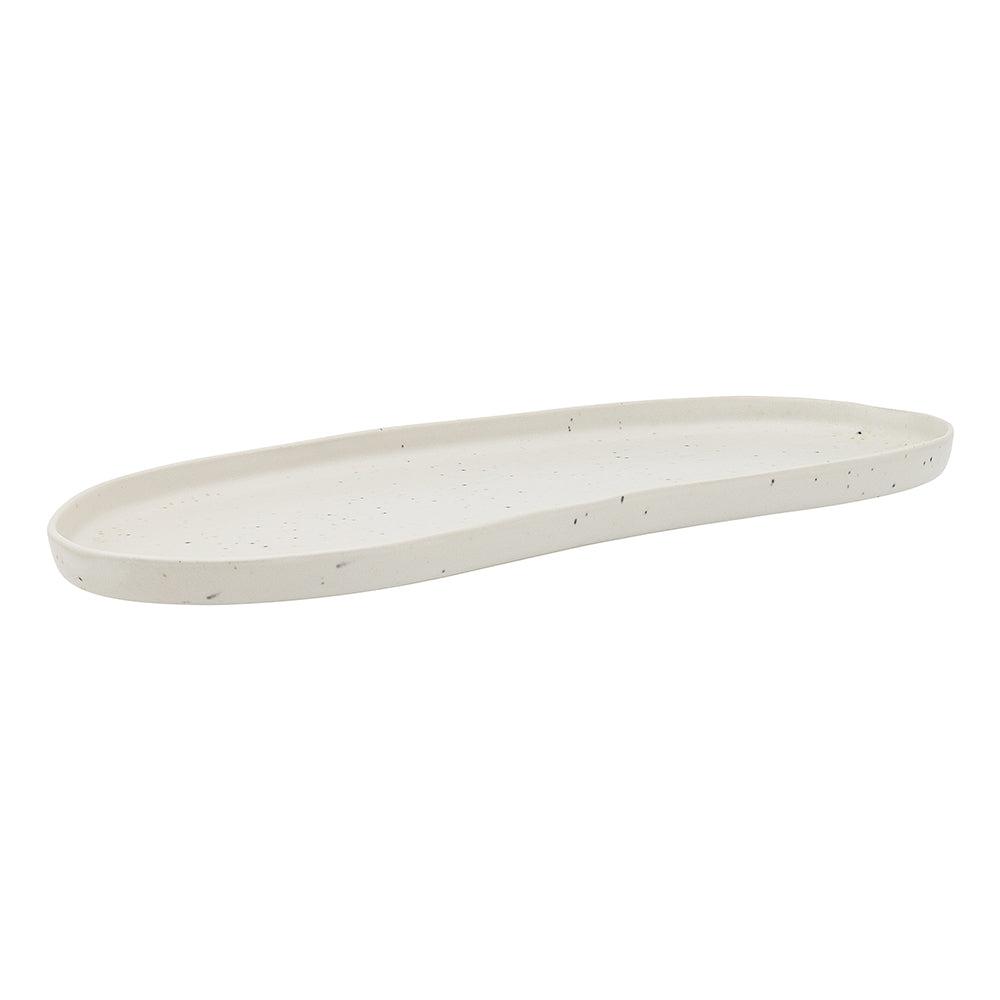 Domus Oblong Plate 35cm Ecru-Dining & Entertaining-Ecology-The Bay Room