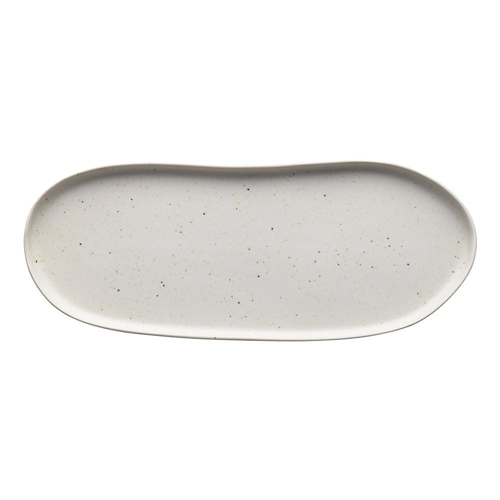 Domus Oblong Plate 35cm Ecru-Dining & Entertaining-Ecology-The Bay Room