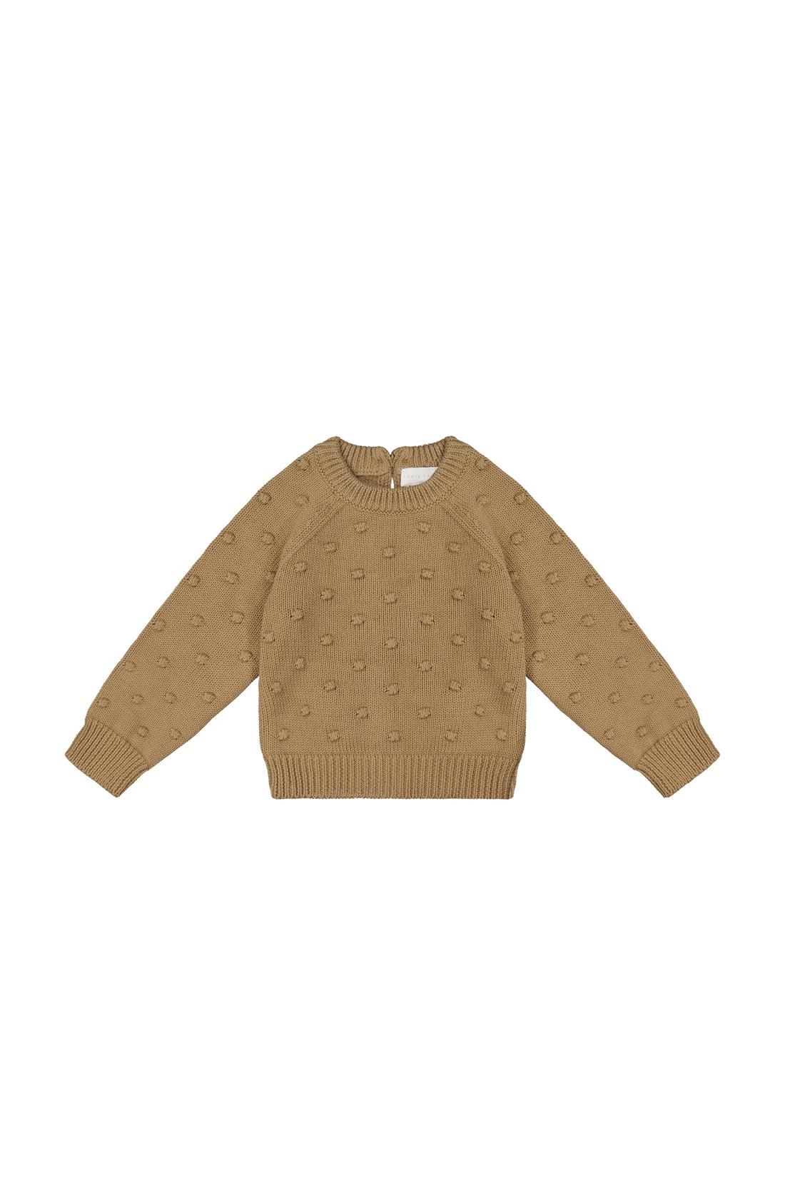 Dotty Knit Jumper - Caramel Cream-Clothing & Accessories-Jamie Kay-The Bay Room