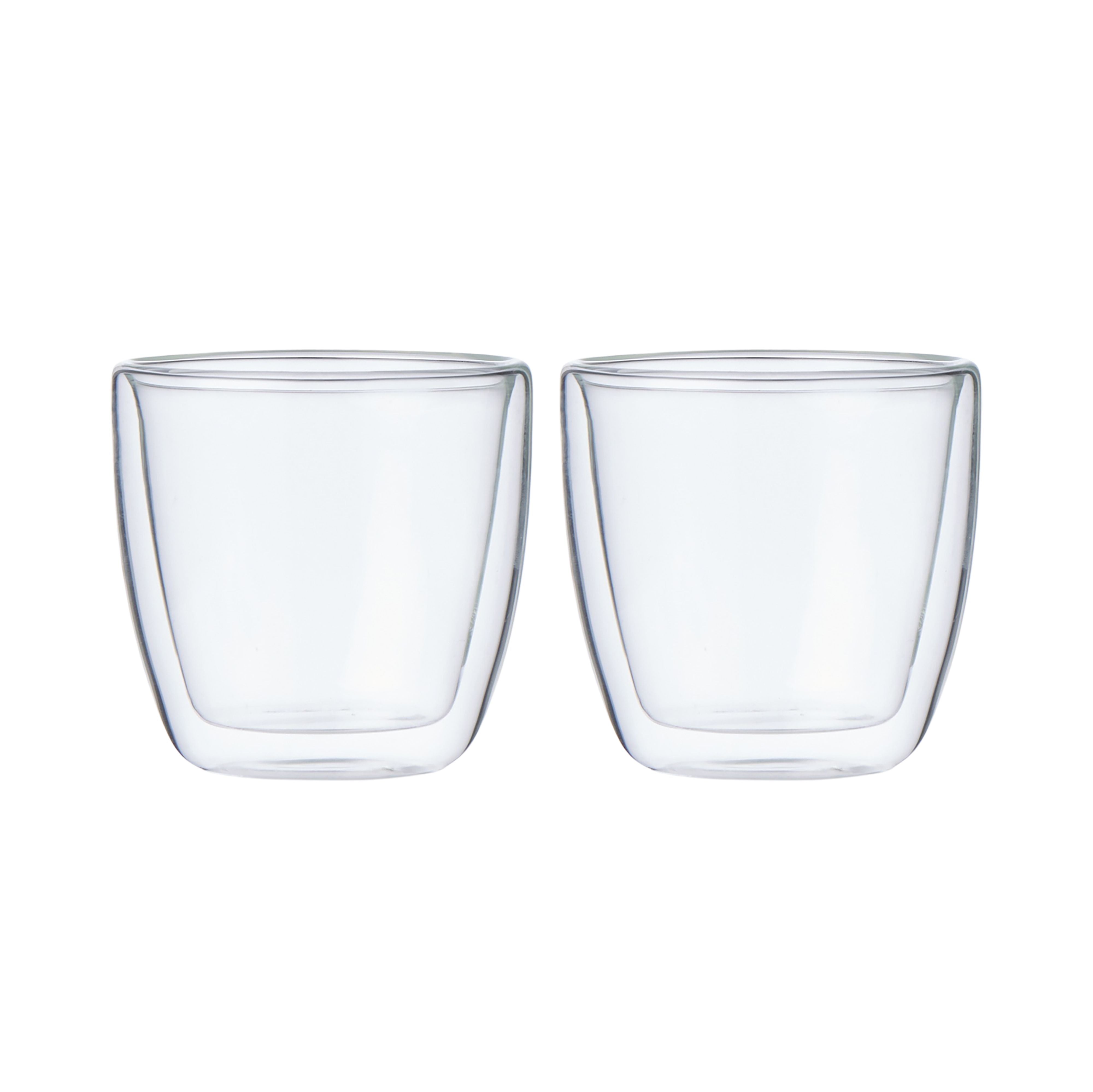 Double Wall Coffee & Tea Glass 250ml Set/2-Kitchenware-Leaf & Bean-The Bay Room