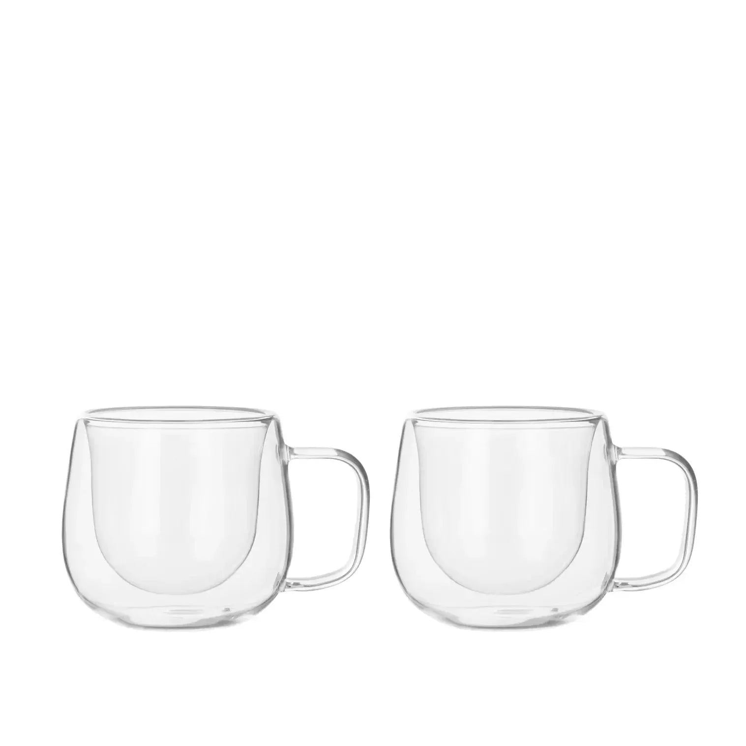 Double Wall Glass Mug Set of 2 11.5x9x8.5cm/200ml-Dining & Entertaining-Leaf & Bean-The Bay Room