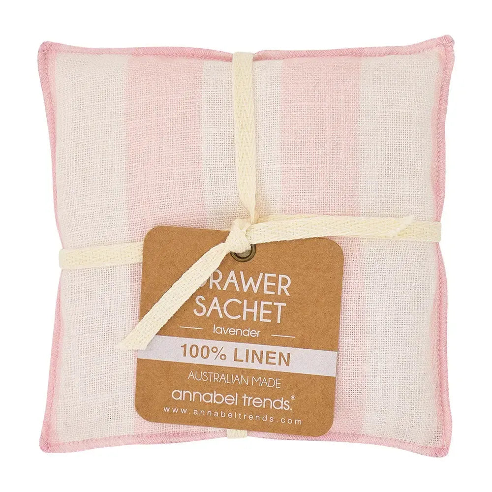 Drawer Sachet - Linen - Pink Stripe-Beauty & Well-Being-Annabel Trends-The Bay Room