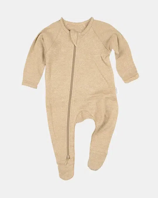 Dreamtime Organic Onesie Long Sleeve - Camel-Clothing & Accessories-Toshi-The Bay Room