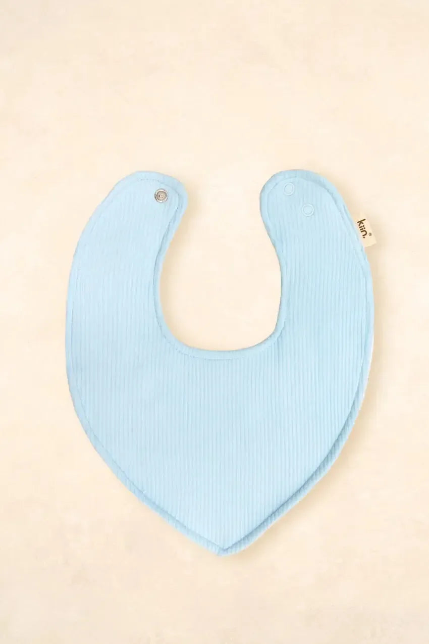 Dribble Bib-Nursery & Nurture-Kiin-Pastel Sky (Rib)-The Bay Room