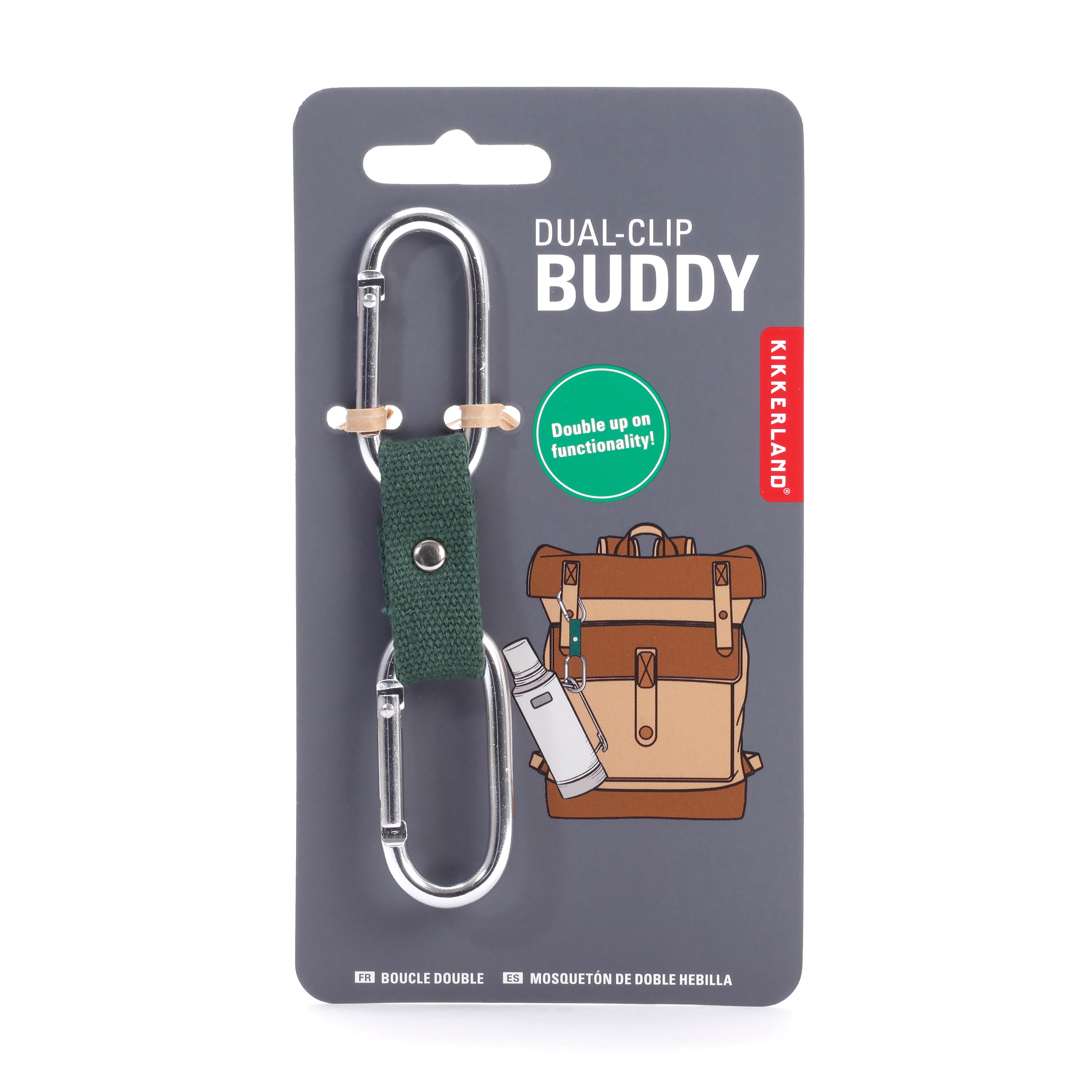 Dual-Clip Buddy-Travel & Outdoors-Kikkerland-The Bay Room