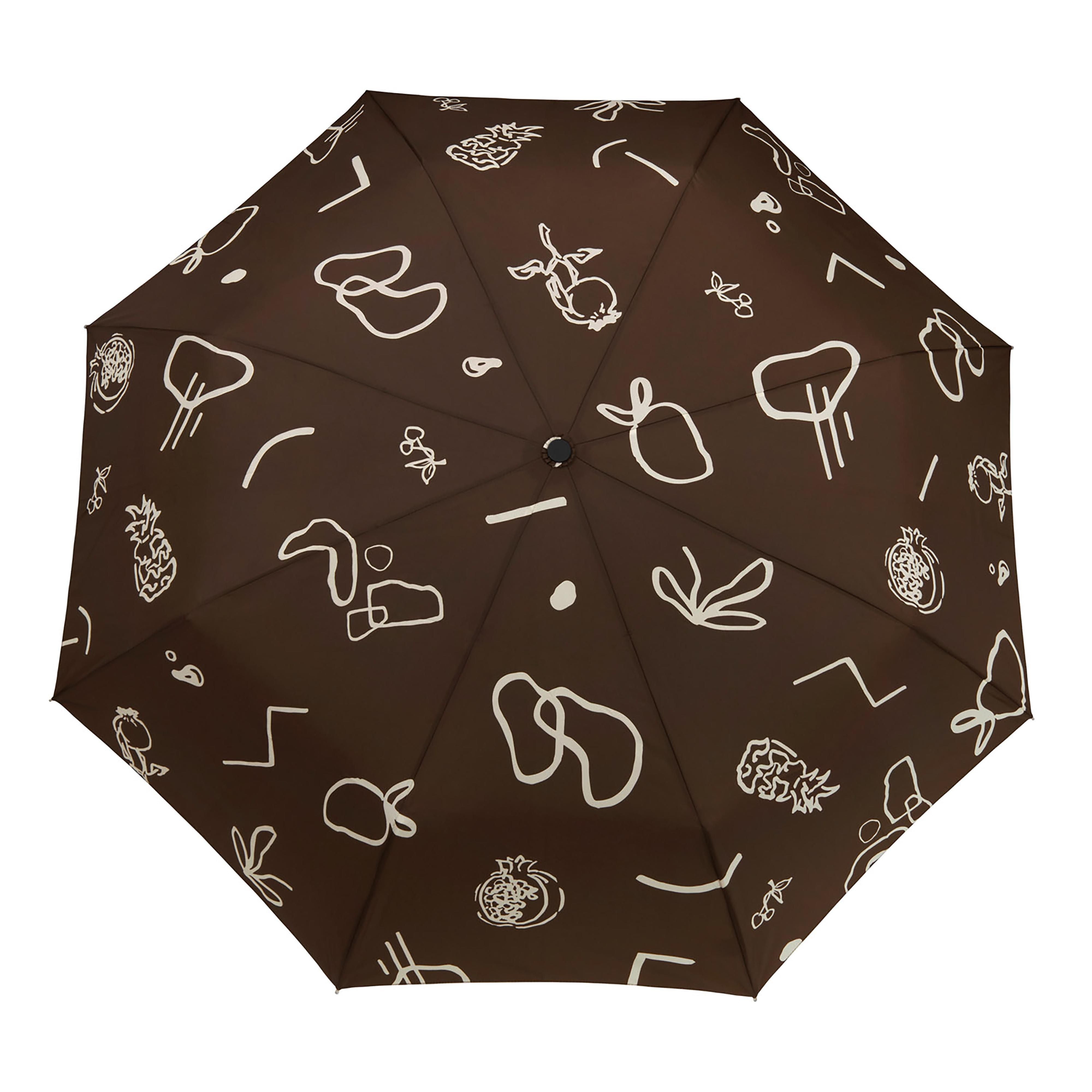 Duck Umbrella Compact - Fruits & Shapes In Chocolate-Travel & Outdoors-Original Duckhead-The Bay Room