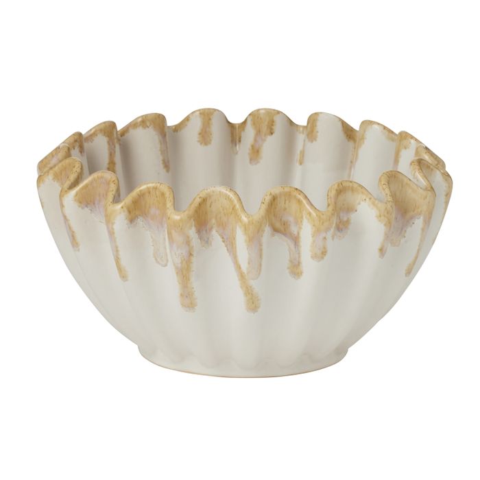 Dulce Ceramic Bowl 24.5x12.5cm Beige-Dining & Entertaining-Coast To Coast Home-The Bay Room