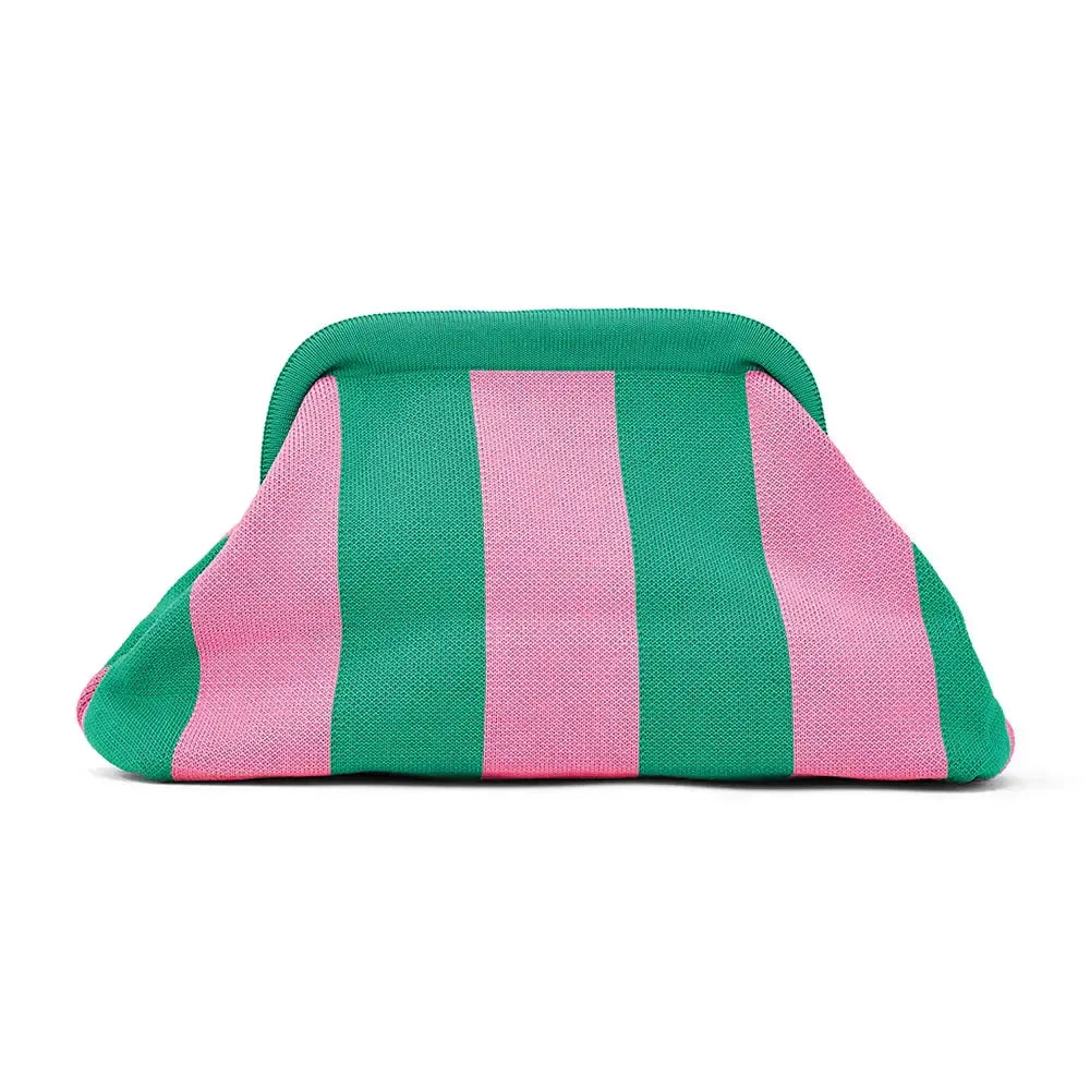 Dumpling Clutch - Pink/Green-Beauty & Well-Being-Annabel Trends-The Bay Room