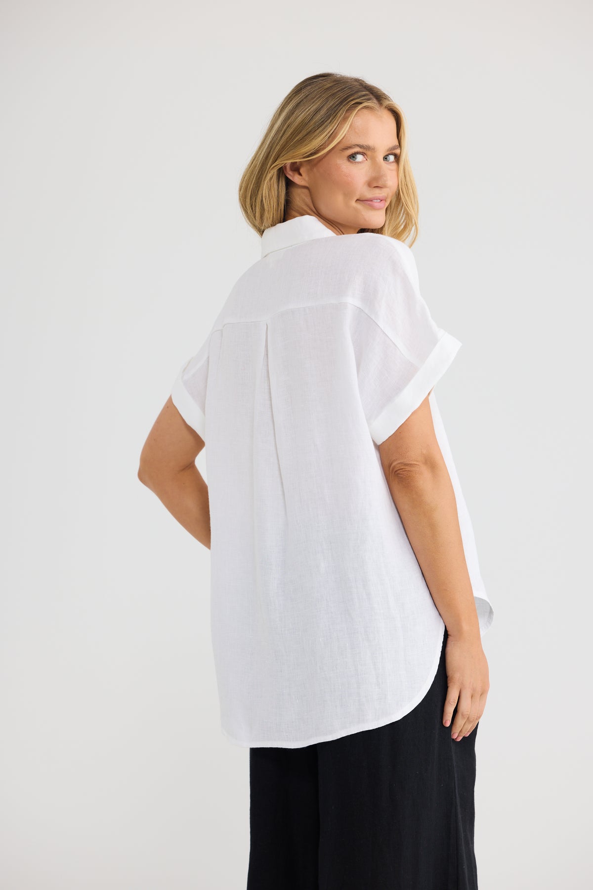 Dune Shirt - White Linen