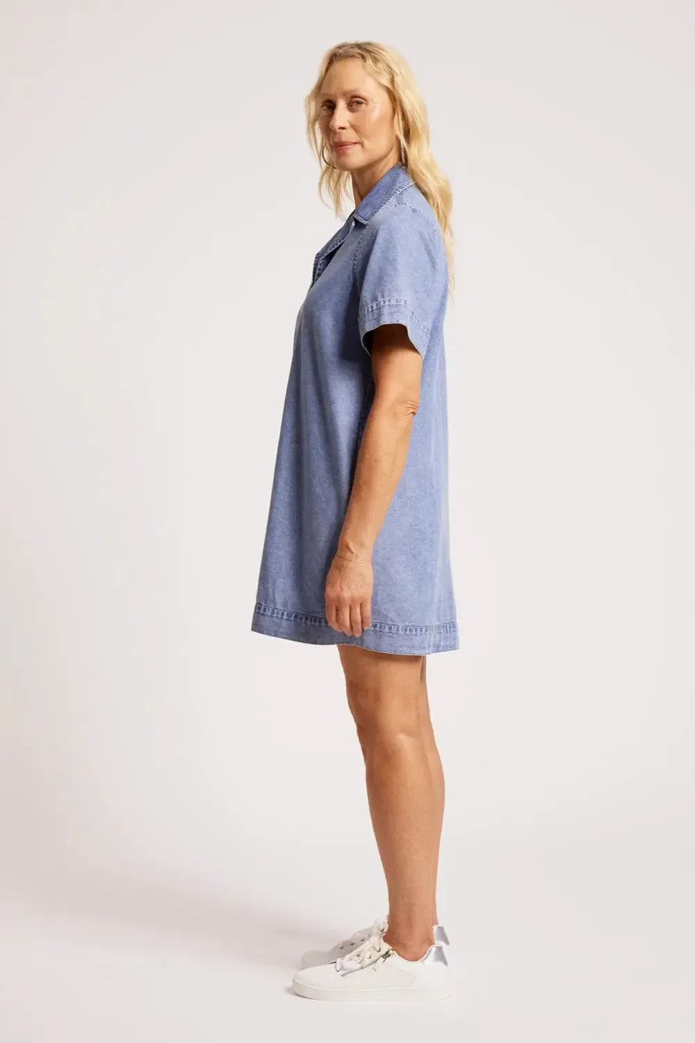 Dusk Denim Shirt Dress - Denim-Dresses-Eb & Ive-The Bay Room