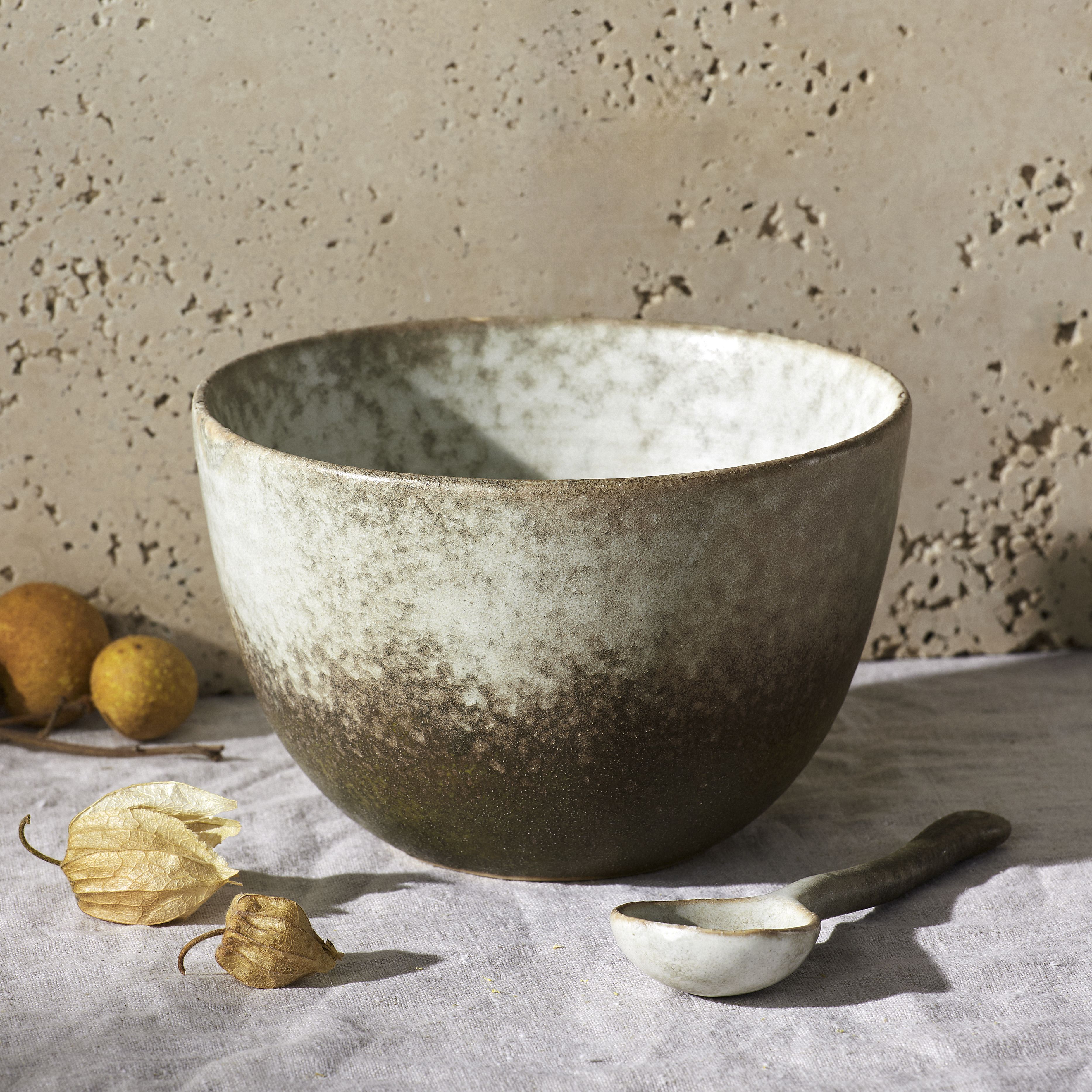 Dusk Stoneware Tall Bowl & Spoon Set-General-Grand Designs-The Bay Room