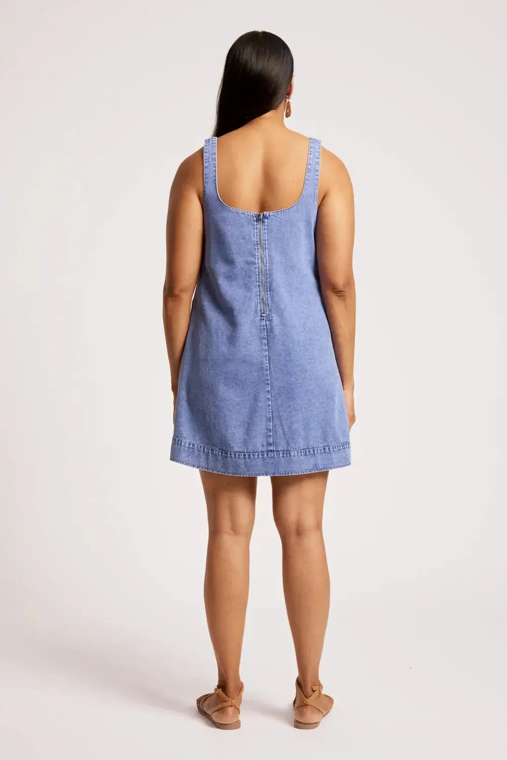 Dusk Tank Dress - Denim-Dresses-Eb & Ive-The Bay Room