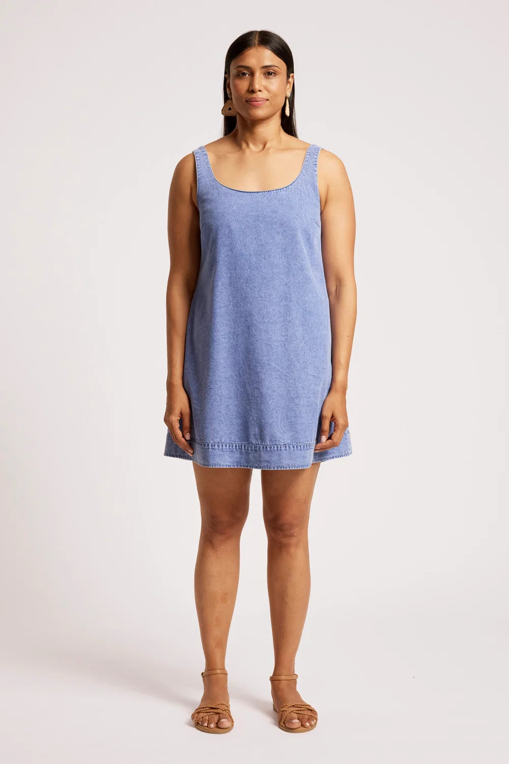 Dusk Tank Dress - Denim-Dresses-Eb & Ive-The Bay Room