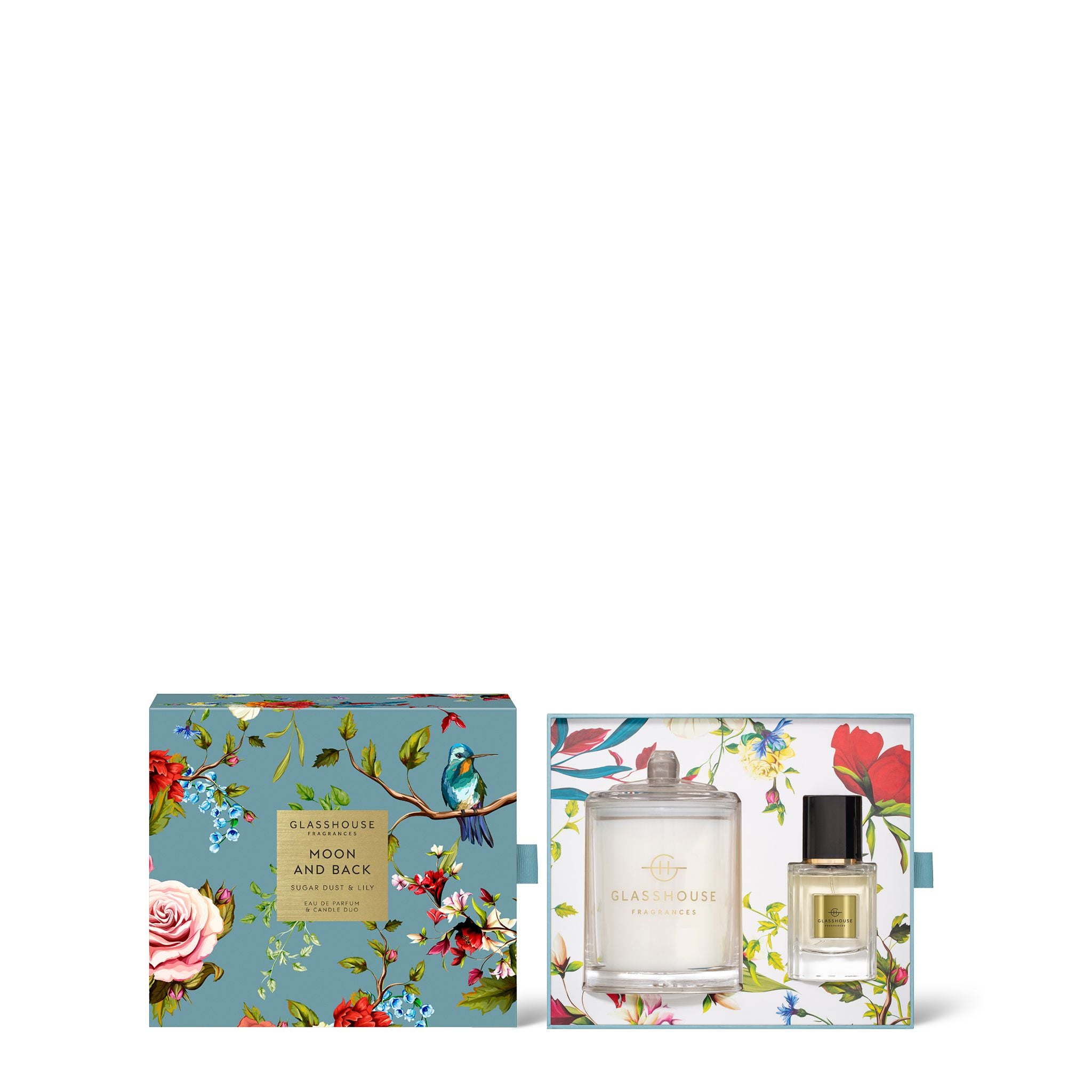 Eau De Parfum & Candle Duo - Moon & Back-Candles & Fragrance-Glasshouse-The Bay Room