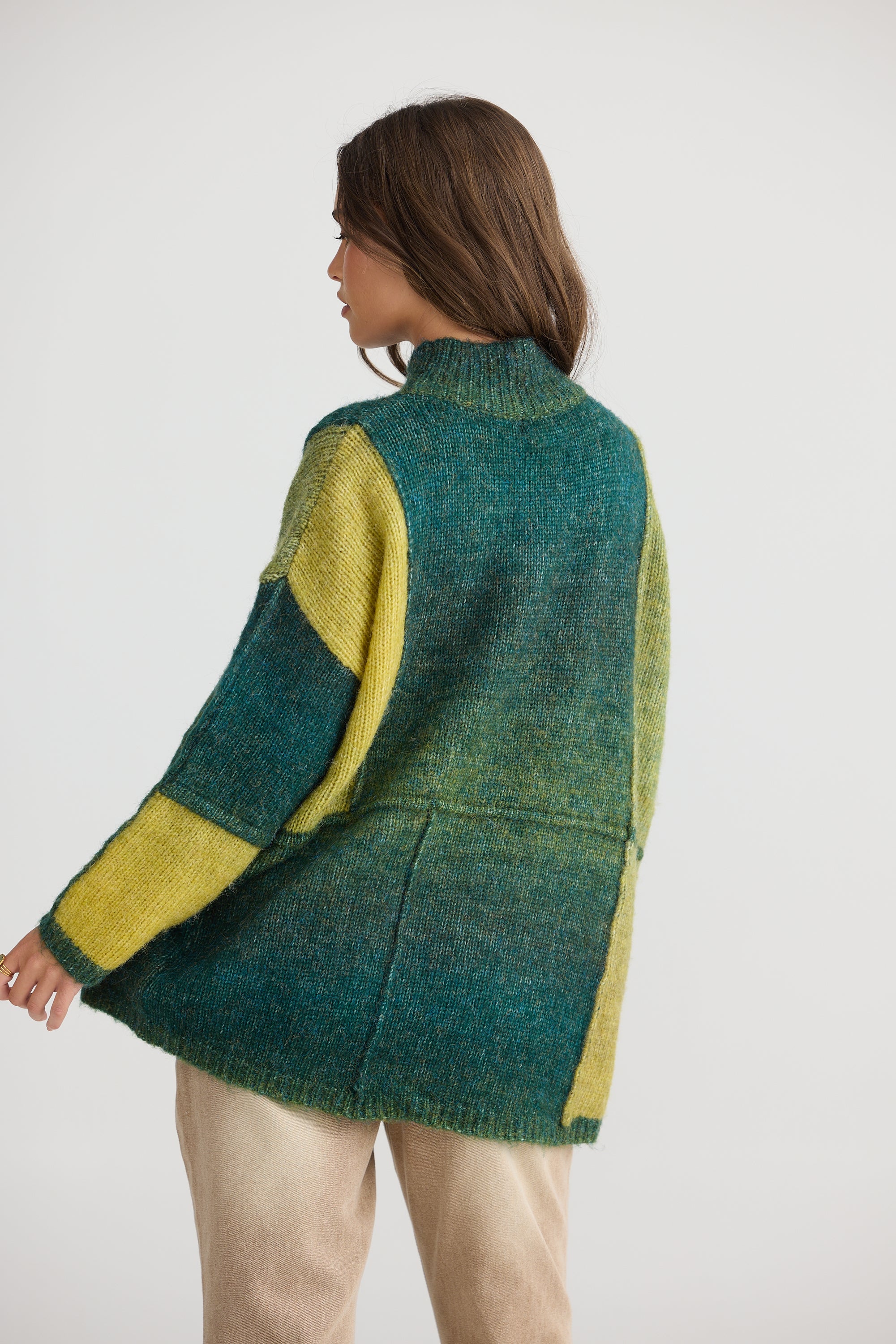 Eclipse Knit - Emerald-Knitwear & Jumpers-Talisman-The Bay Room