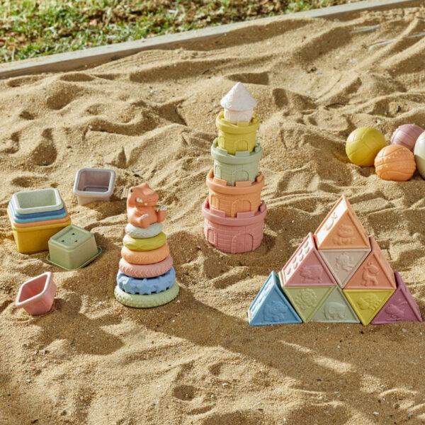 Eco-Friendly Triangle Counting Stacker-Toys-Pilbeam Living-The Bay Room