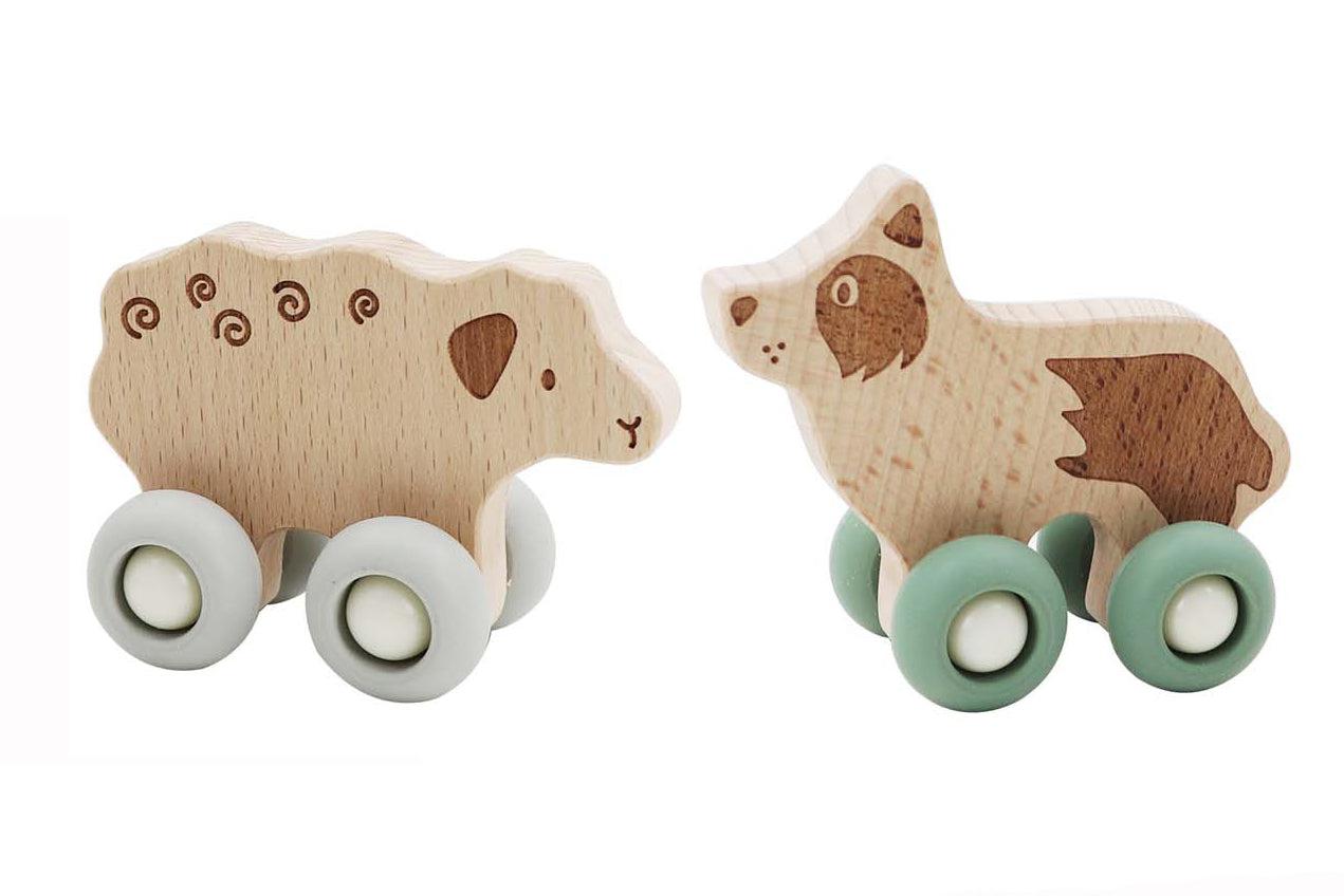 Ecowheels Farm Movers-Toys-Eleganter-Sheep & Dog-The Bay Room