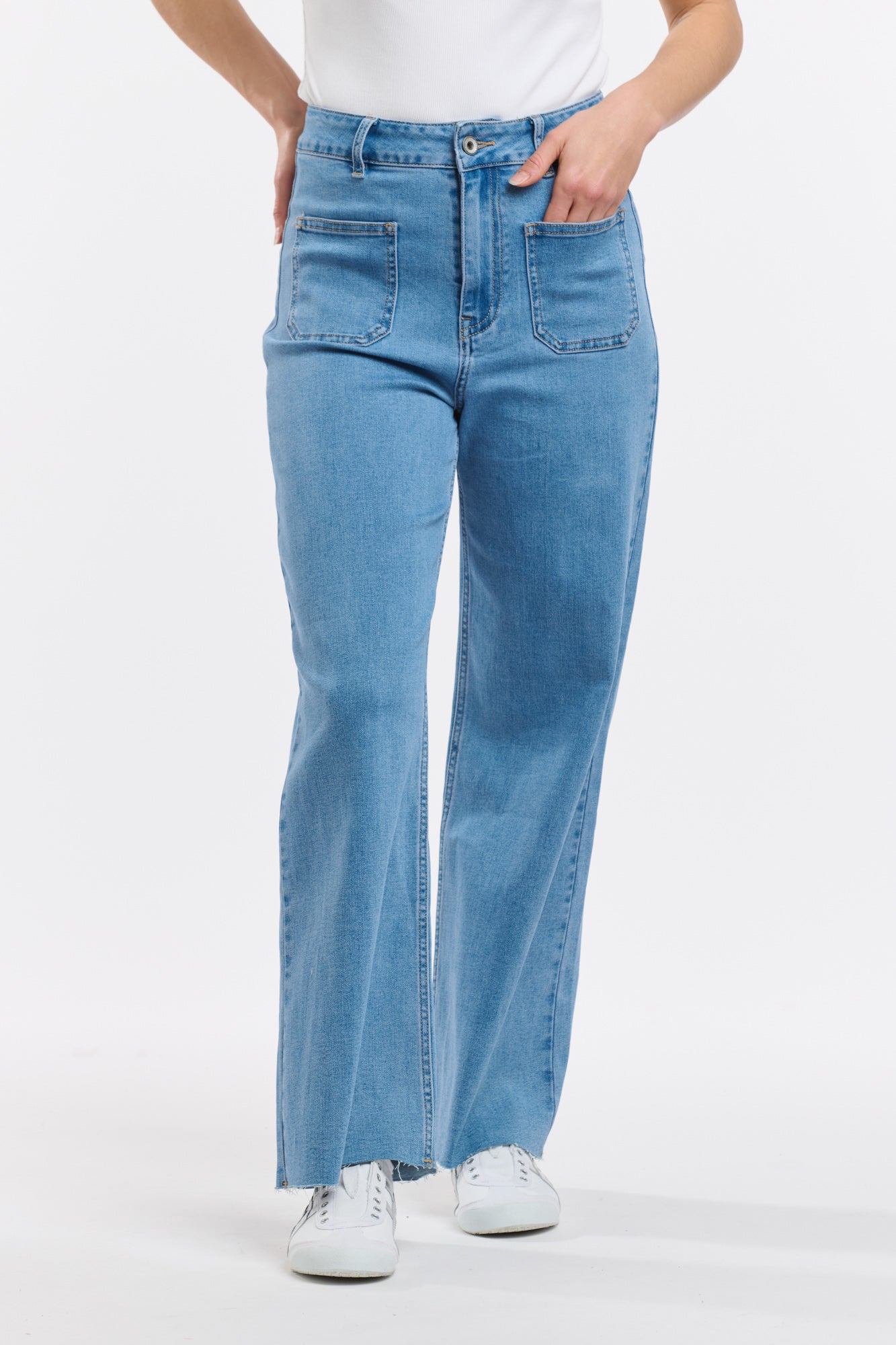Eddie 7/8th Jeans - Light Wash-Jeans-Italian Star-The Bay Room