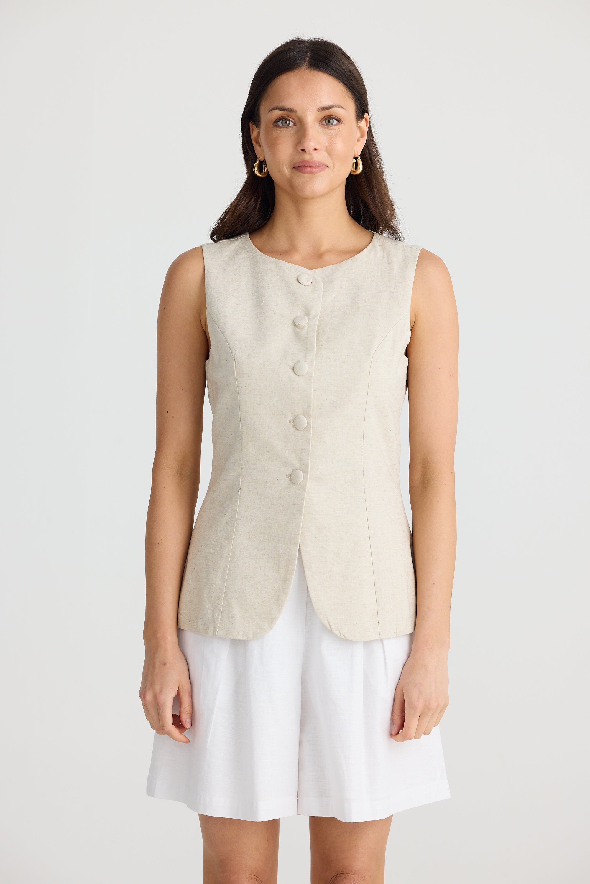 Eden Waistcoat - Natural-Jackets, Coats & Vests-Brave & True-The Bay Room