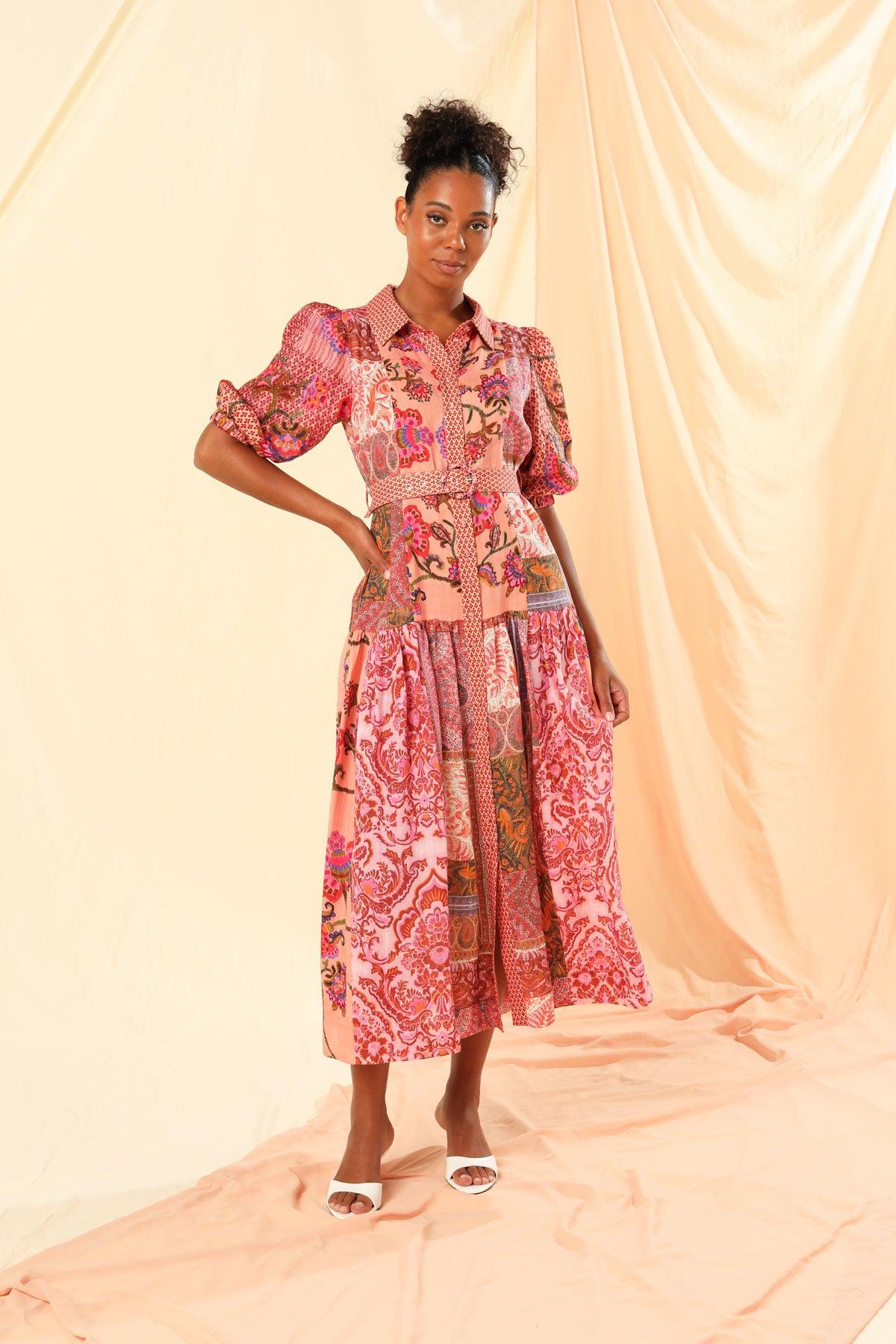 Elanora Maxi Shirt Dress-Dresses-Kachel-The Bay Room