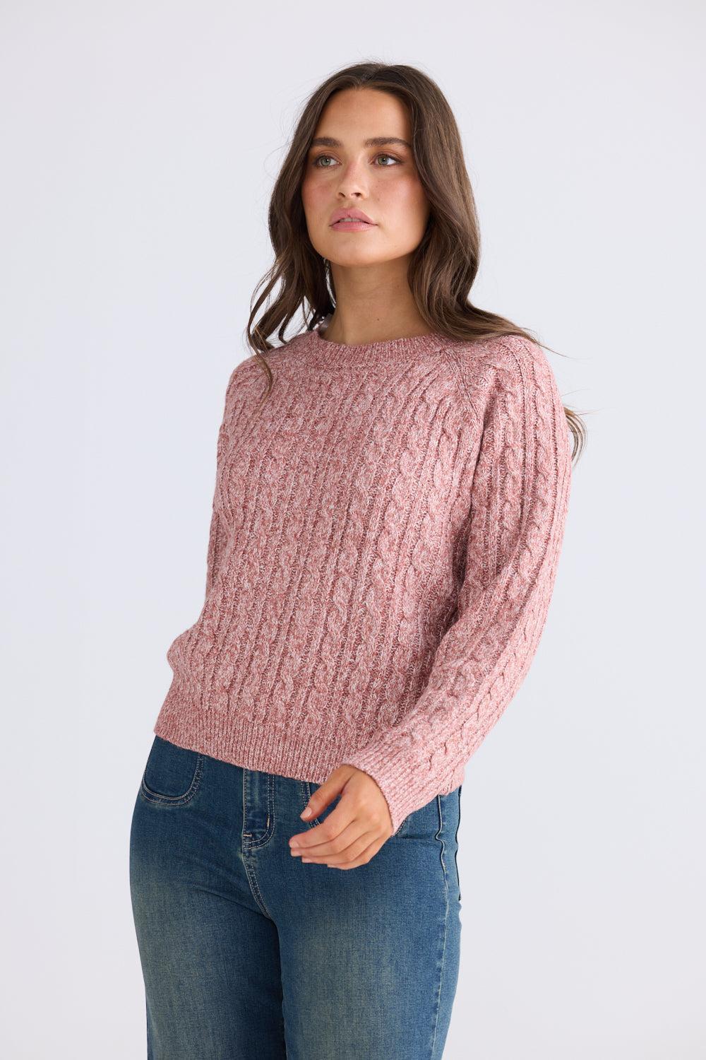 Ellie Knit - Clay Marle-Knitwear & Jumpers-Talisman-The Bay Room