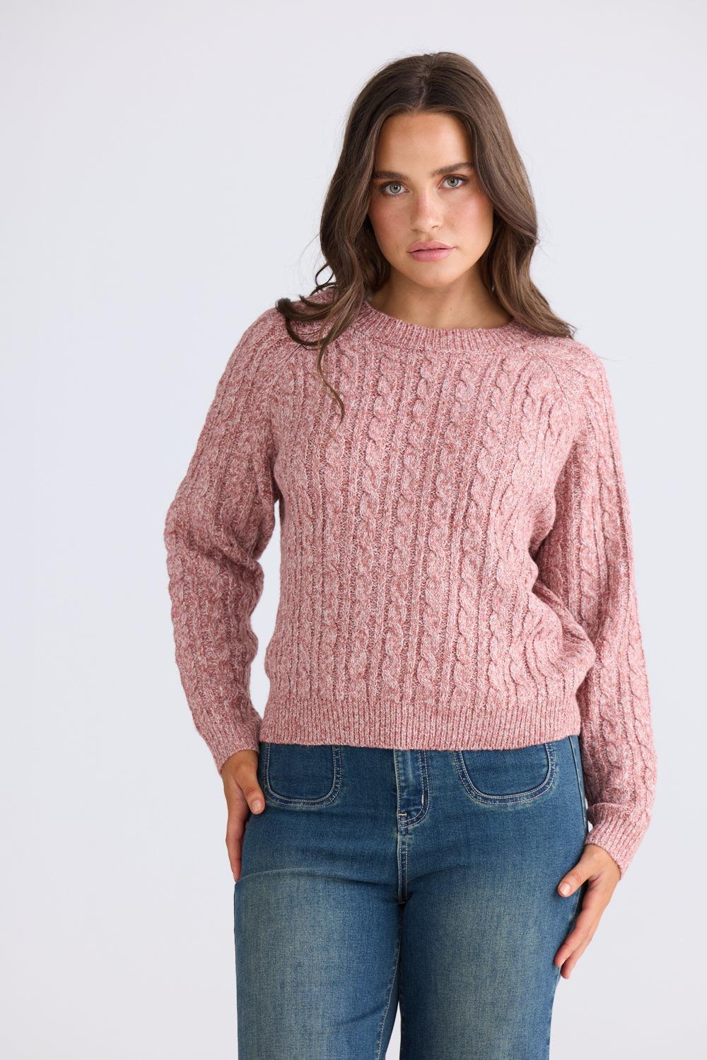 Ellie Knit - Clay Marle-Knitwear & Jumpers-Talisman-The Bay Room
