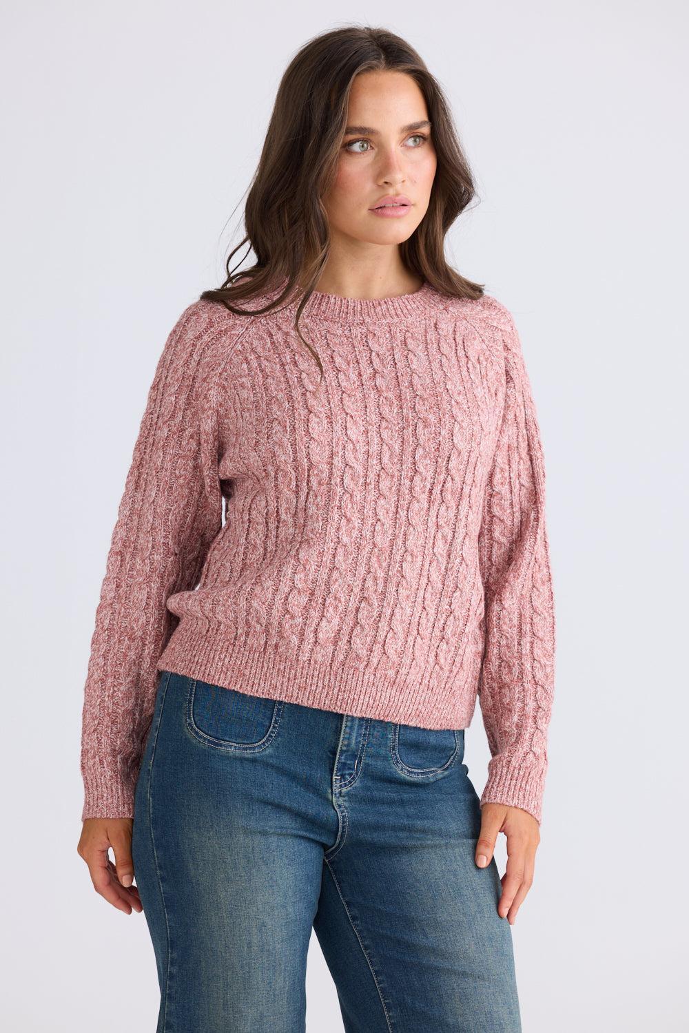 Ellie Knit - Clay Marle-Knitwear & Jumpers-Talisman-The Bay Room