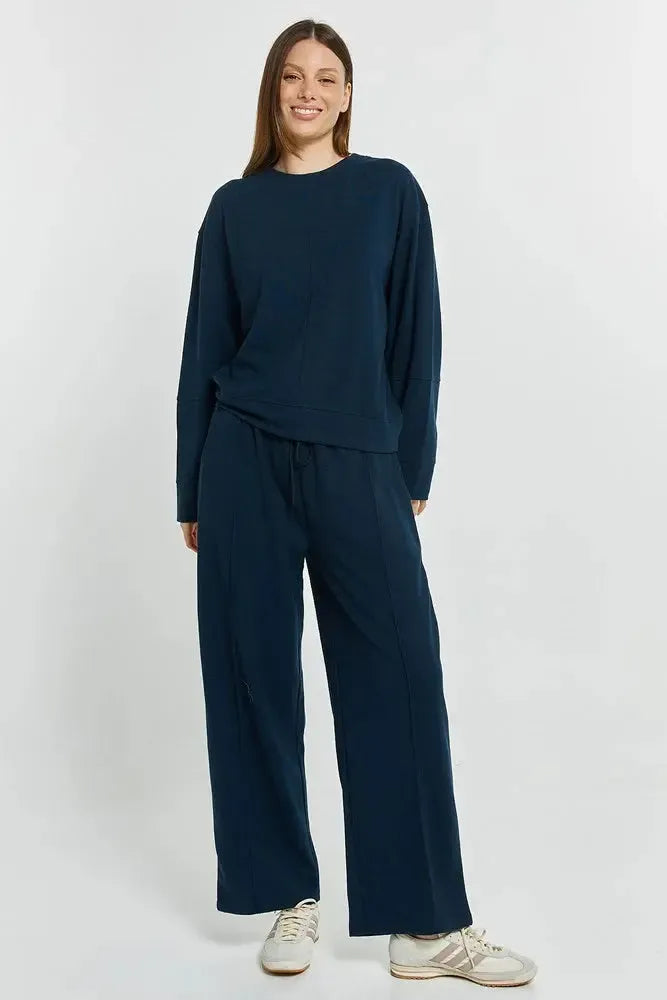 Elona Jogger - Navy-Pants-Betty Basics-The Bay Room