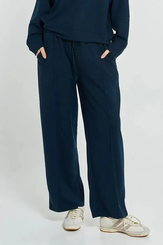 Elona Jogger - Navy-Pants-Betty Basics-The Bay Room