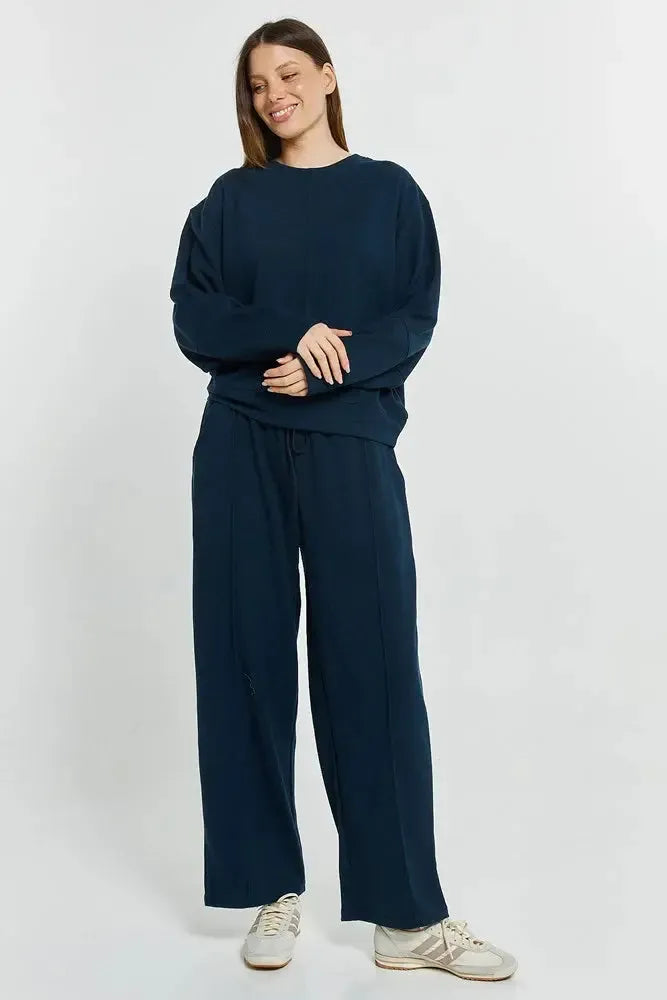 Elona Top - Navy-Tops-Betty Basics-The Bay Room