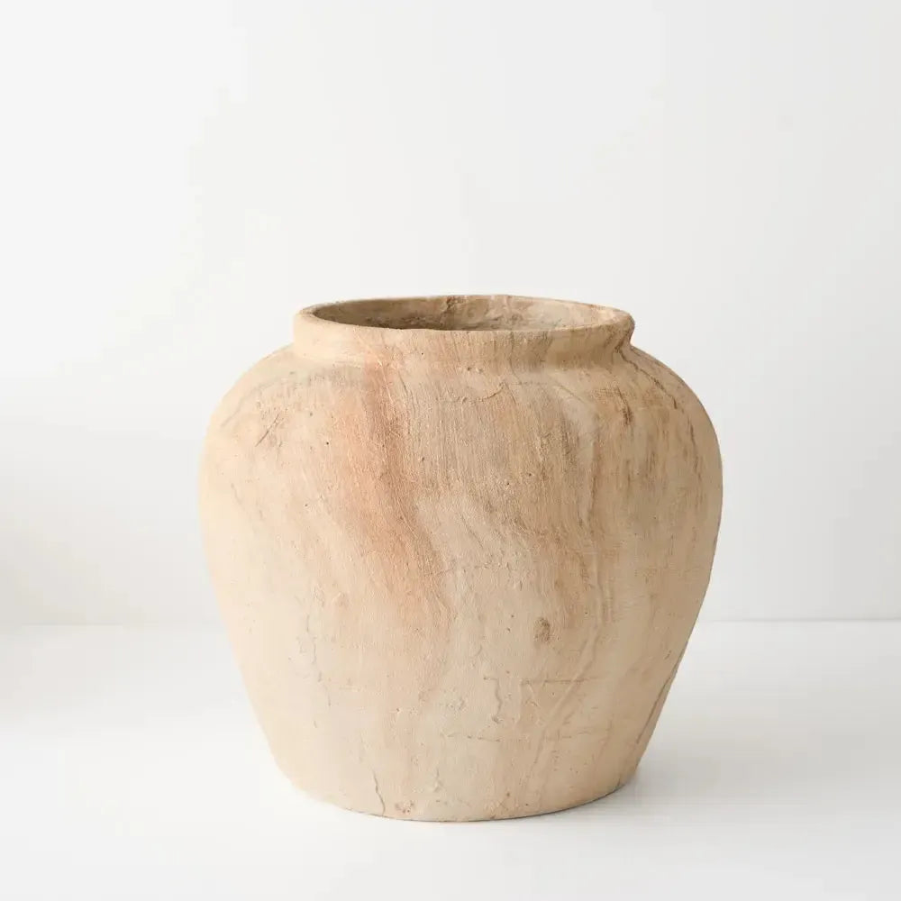 Elowen Pot Oak 19x23cm-Pots, Planters & Vases-Floral Interiors-The Bay Room
