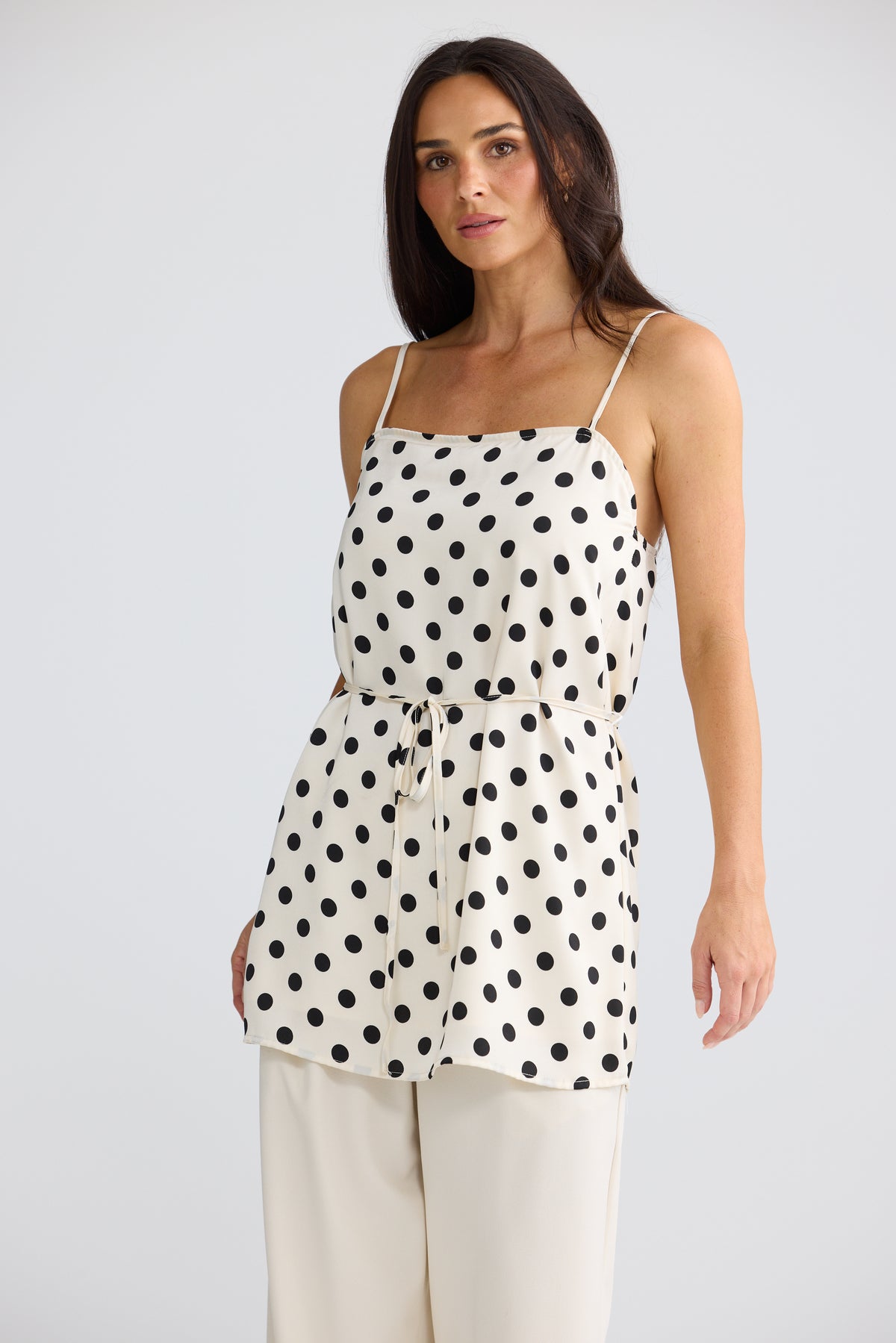 Elsbeth Top - Ivory Spot-Tops-Brave & True-The Bay Room