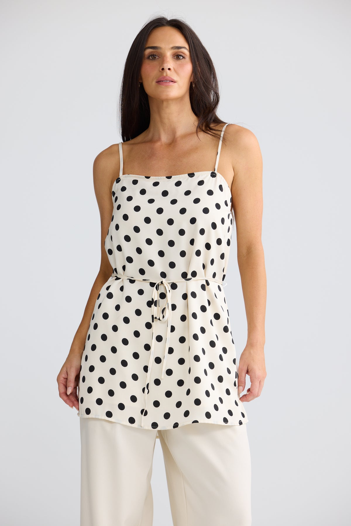Elsbeth Top - Ivory Spot-Tops-Brave & True-The Bay Room