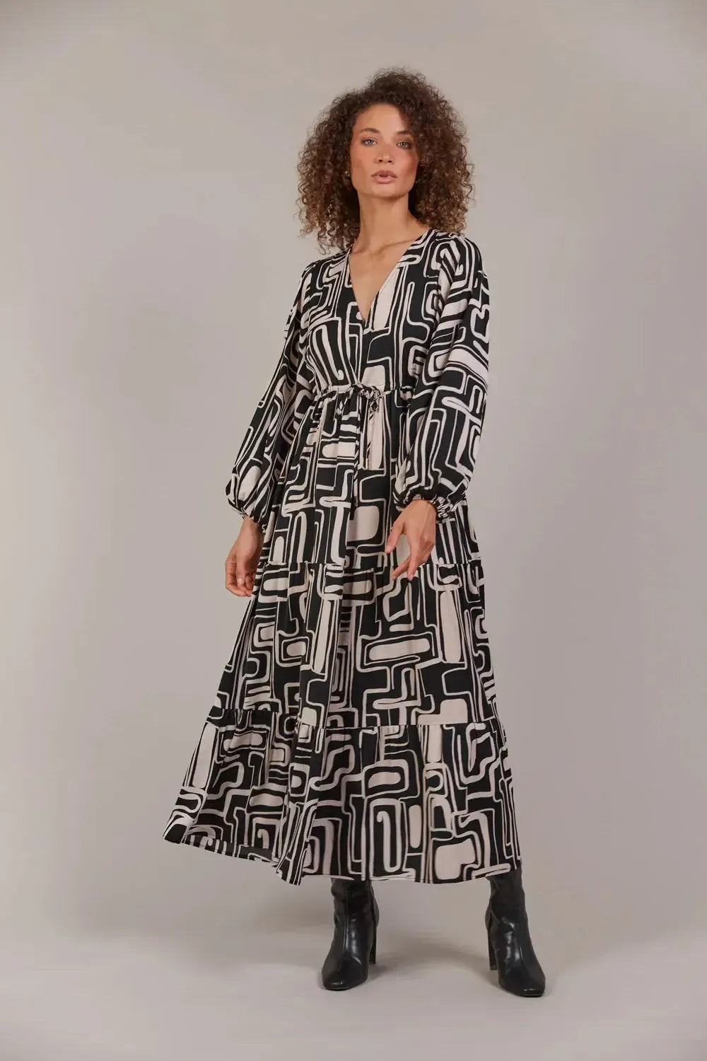 Elsie Maxi Dress - Geo-General-Eb & Ive-The Bay Room