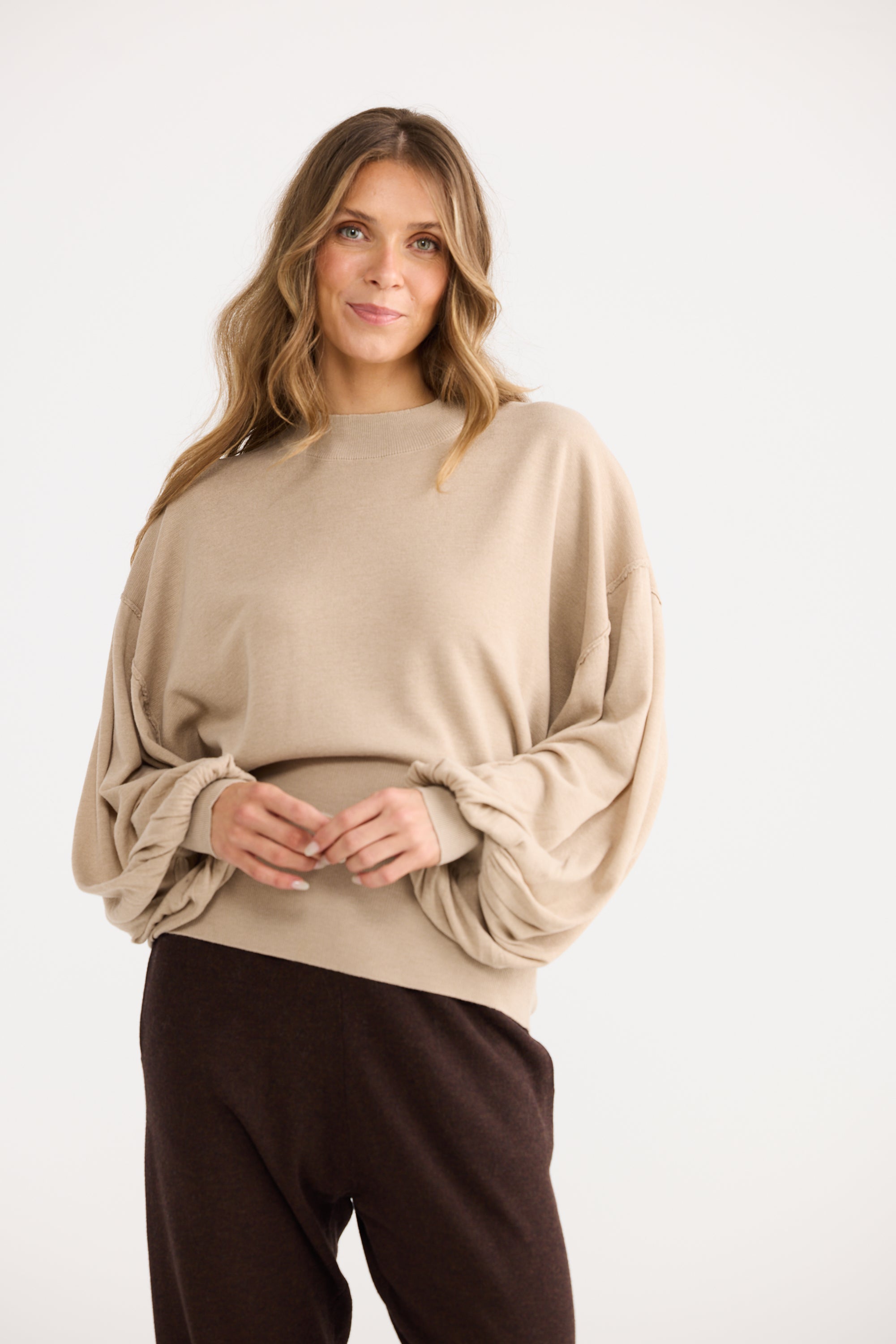 Ember Knit - Oat-Knitwear & Jumpers-Home Love-The Bay Room