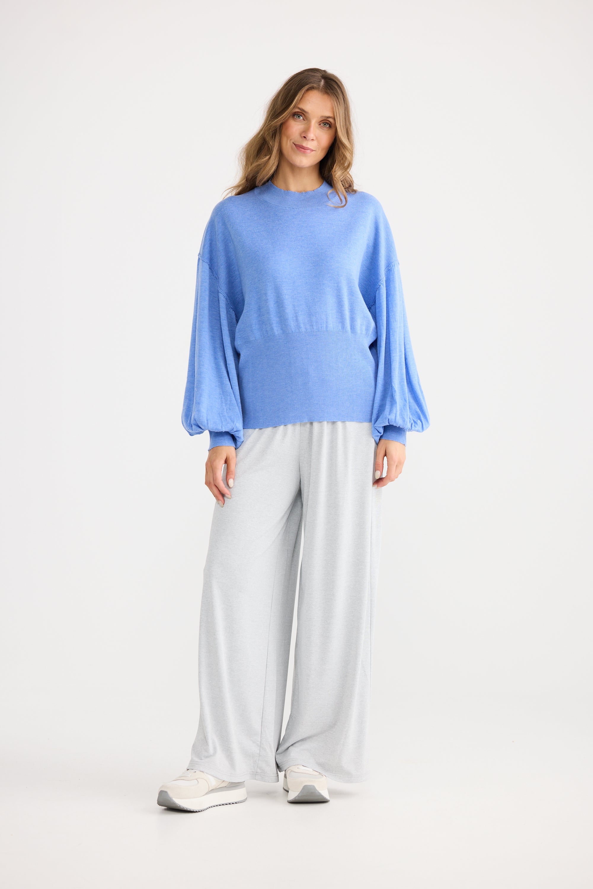 Ember Knit - Powder Blue-Knitwear & Jumpers-Home Love-The Bay Room