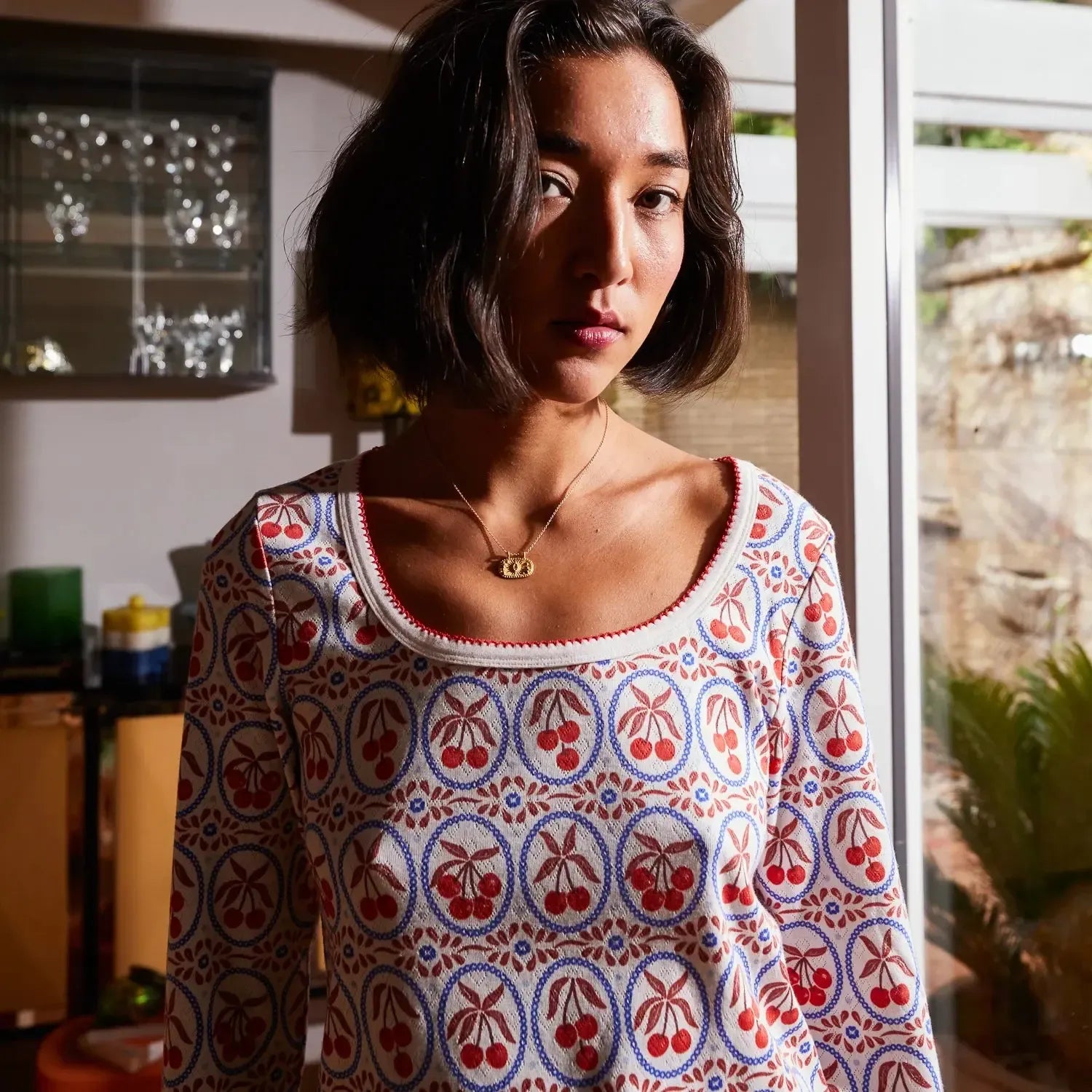 Emese Pointelle Pyjama Set-Sleepwear & Robes-Sage & Clare-The Bay Room