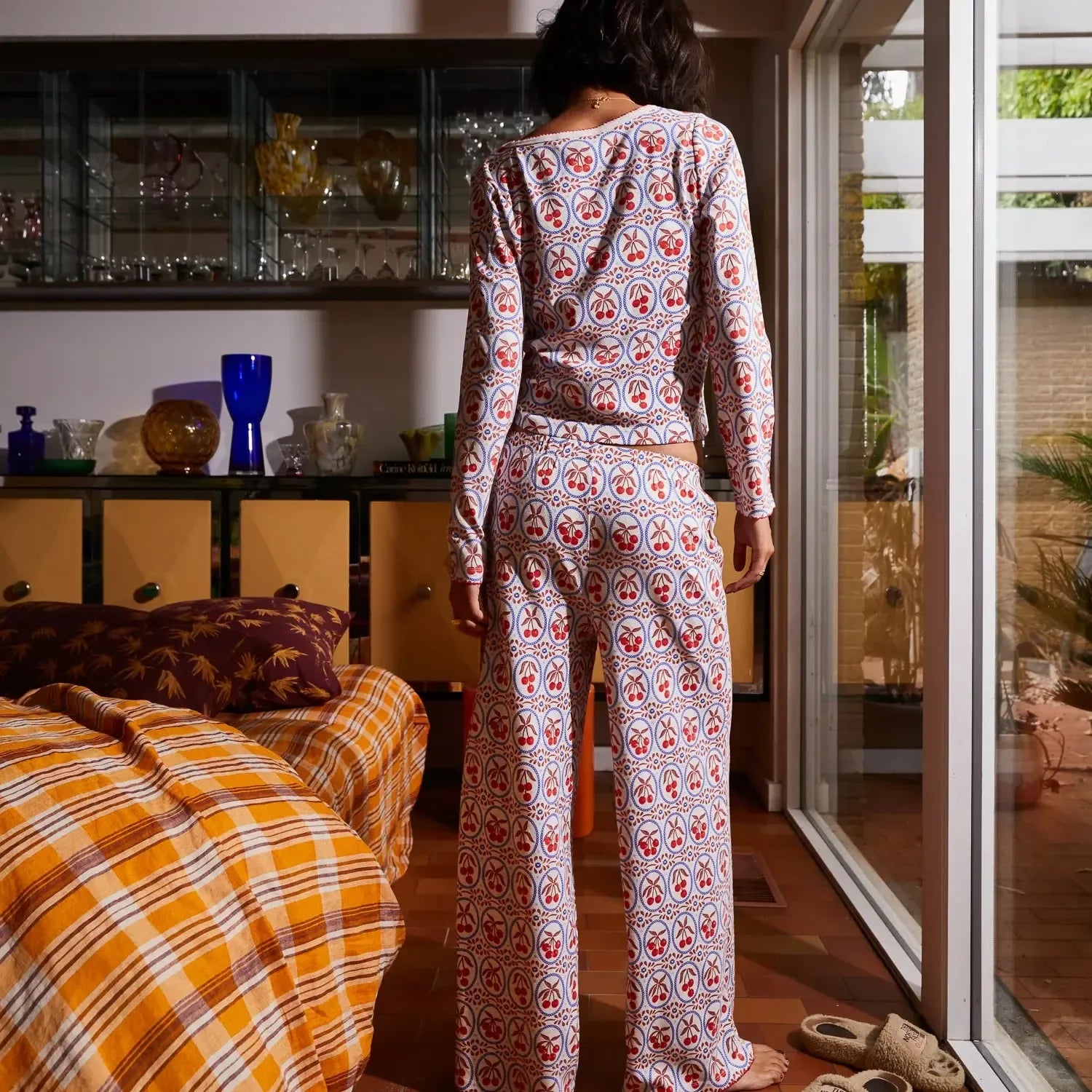 Emese Pointelle Pyjama Set-Sleepwear & Robes-Sage & Clare-The Bay Room