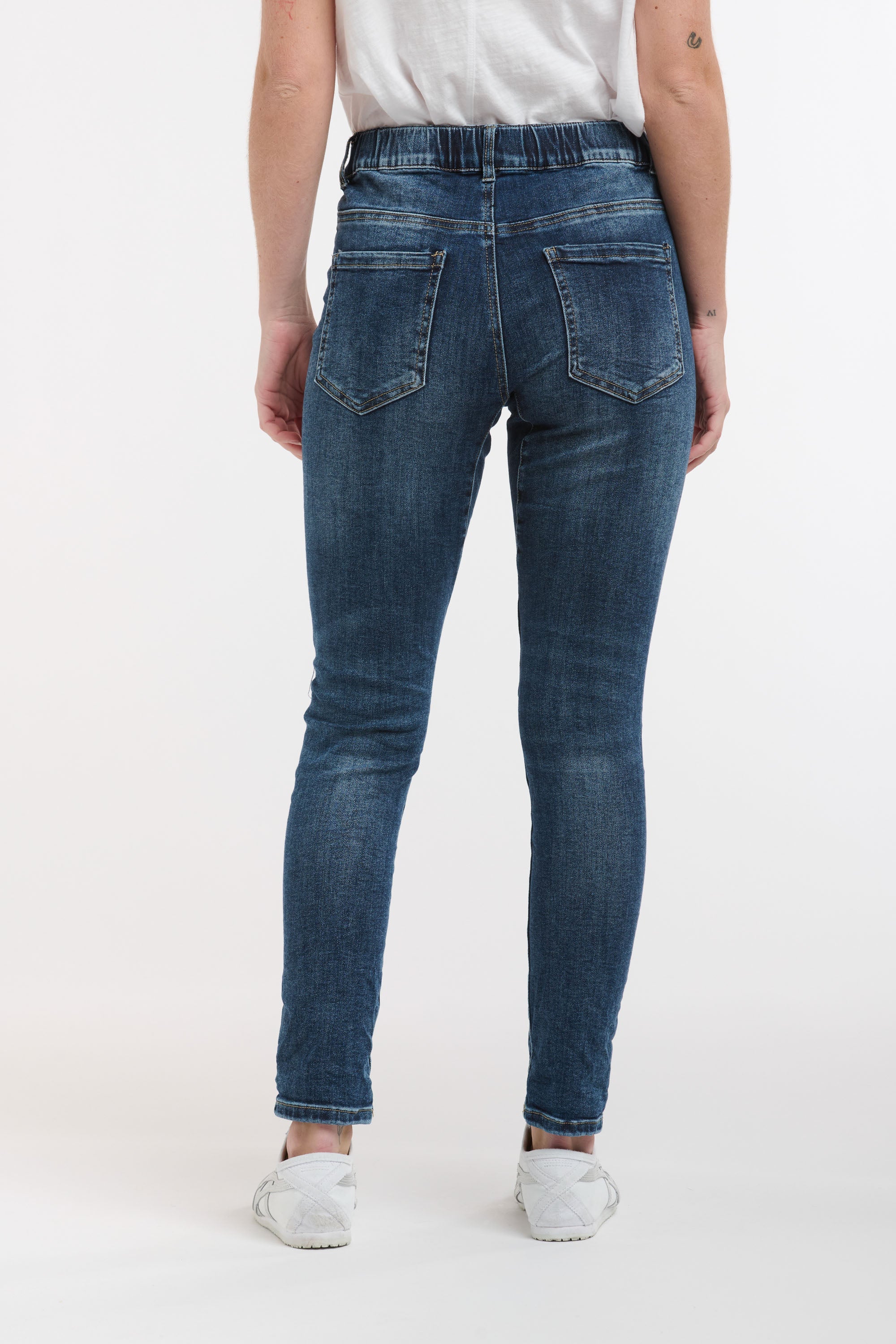 Emma Dark Wash Jean - Dark Wash-Jeans-Italian Star-The Bay Room