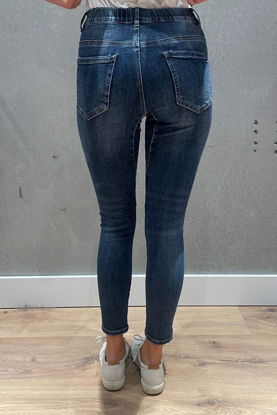 Emma Dark Wash Jean - Dark Wash-Jeans-Italian Star-The Bay Room