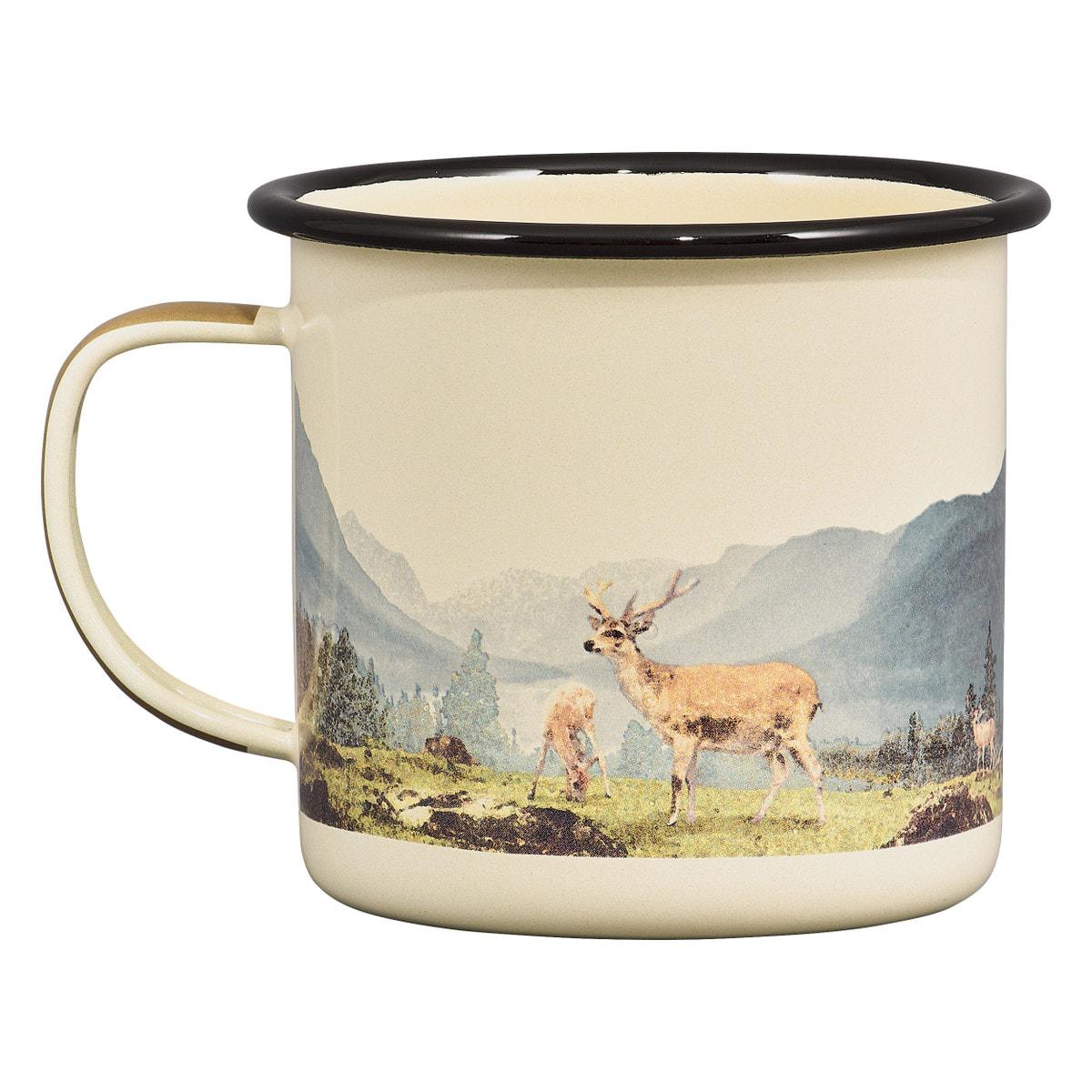 Enamel Mug 500ml - Deer-Dining & Entertaining-Designworks Collective-The Bay Room