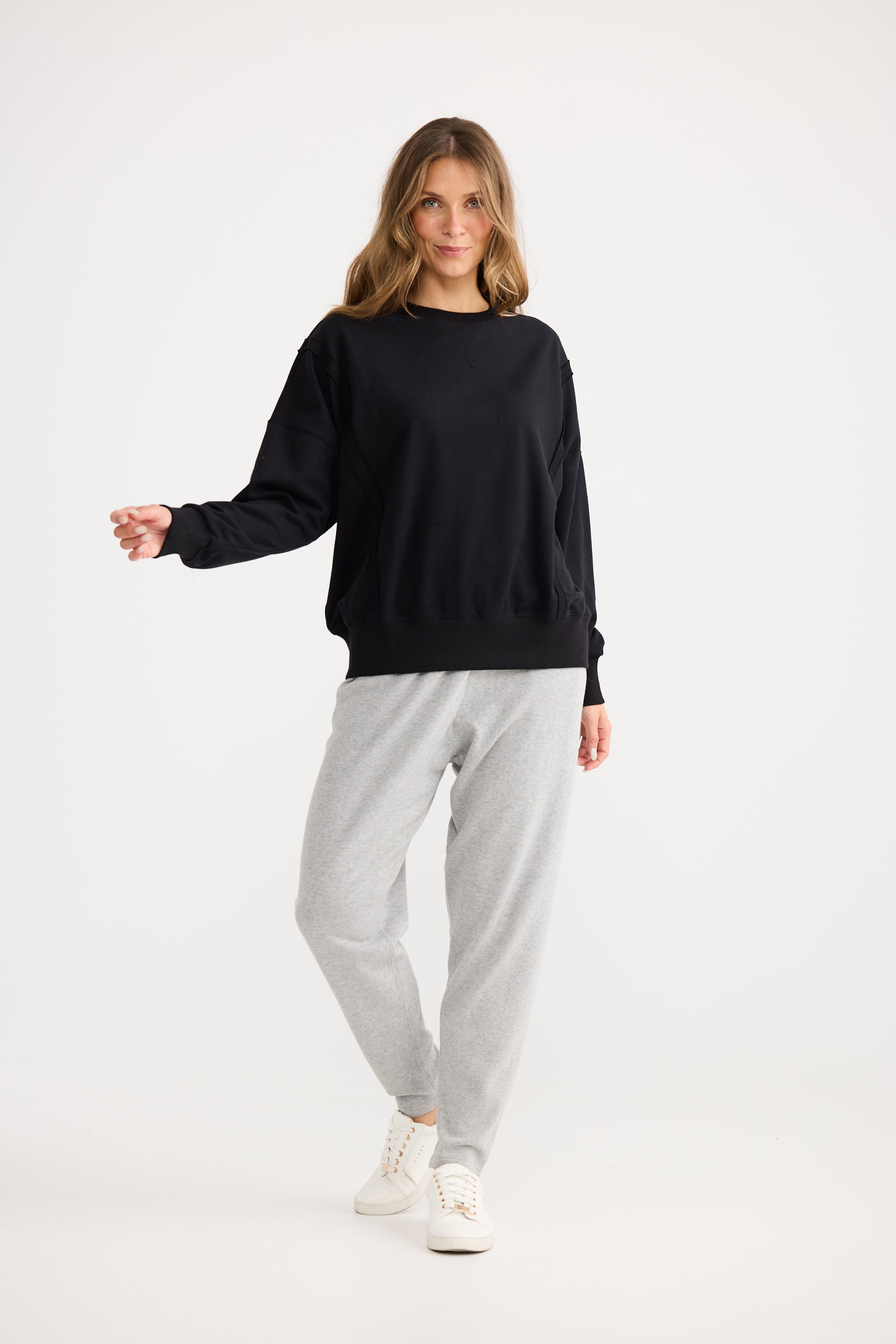 Energy Sweater - Black-Knitwear & Jumpers-Home Love-The Bay Room