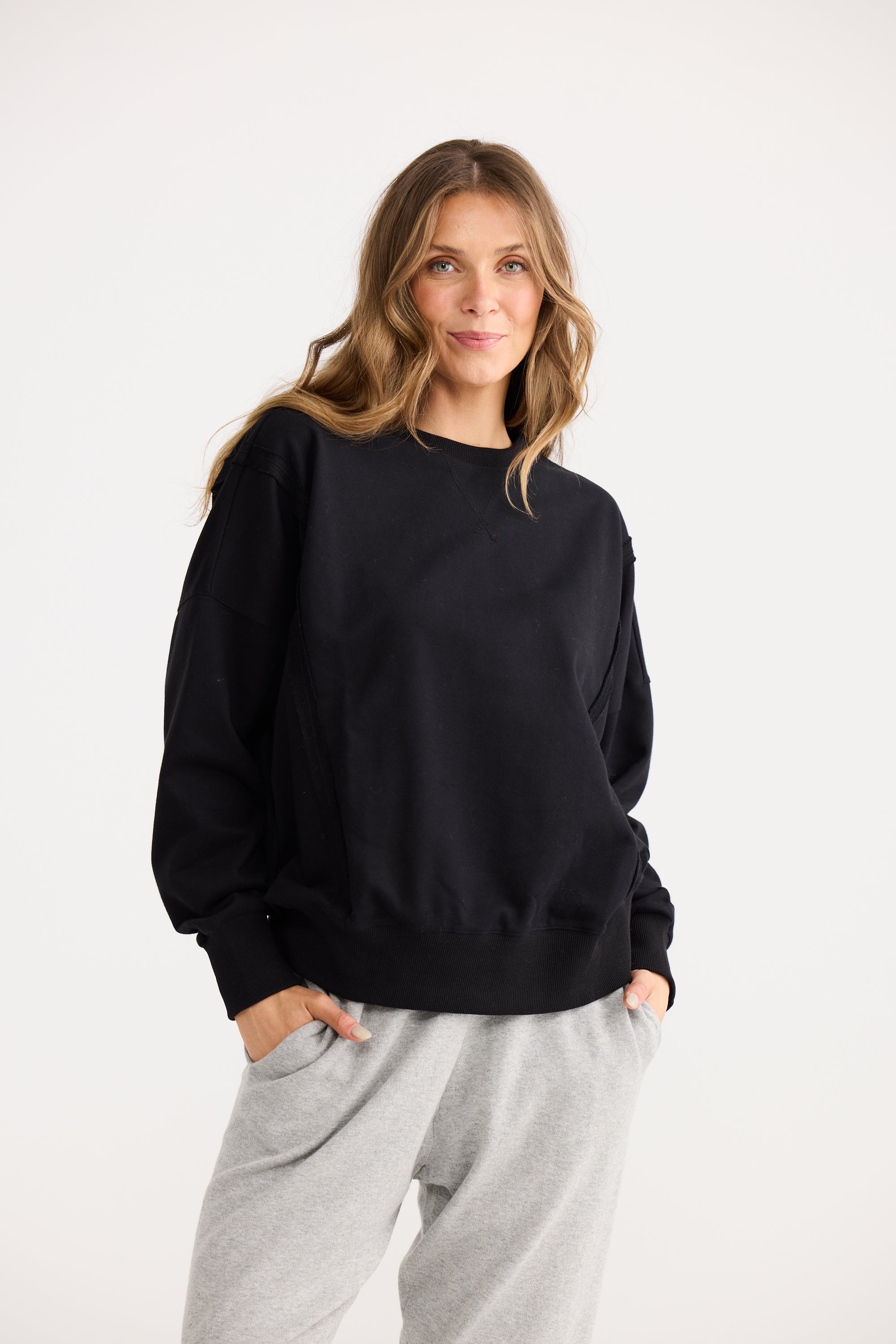 Energy Sweater - Black-Knitwear & Jumpers-Home Love-The Bay Room